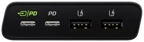 Внешний аккумулятор Green Cell GC PowerPlay Ultra 26800 мАч с быстрой зарядкой 3.0, поддержкой Power Delivery, разъемами USB-C® и