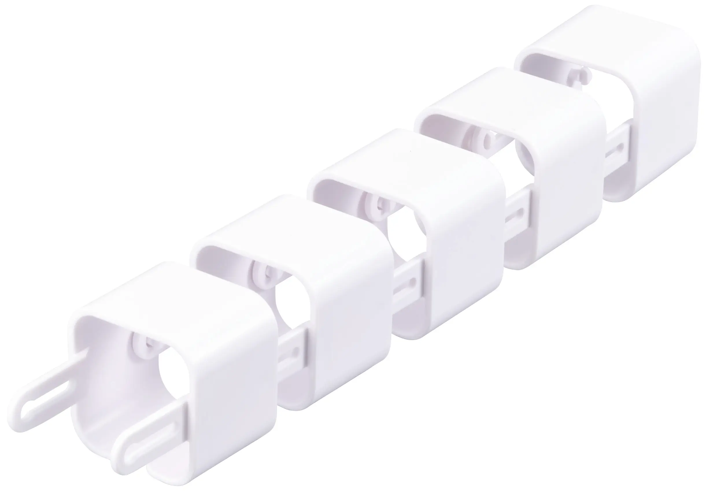 TRU COMPONENTS Модульний тримач кабелю TC-12533292 ABS-пластик білий 35 мм Вміст: 15 шт.