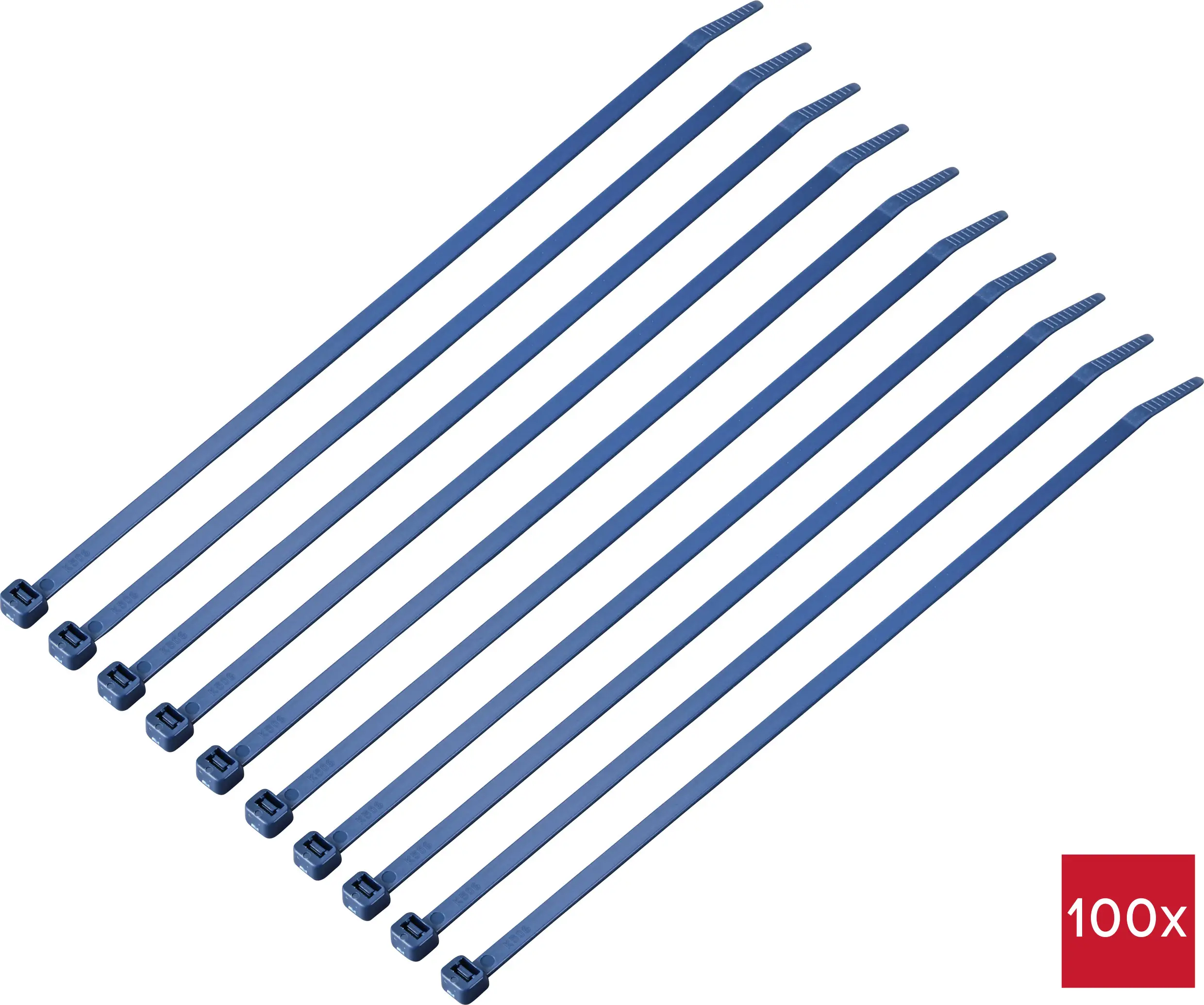 Кабельные стяжки TRU COMPONENTS TC-12533352 250 мм 4,8 мм, синие, металлодетекторные, 100 шт.