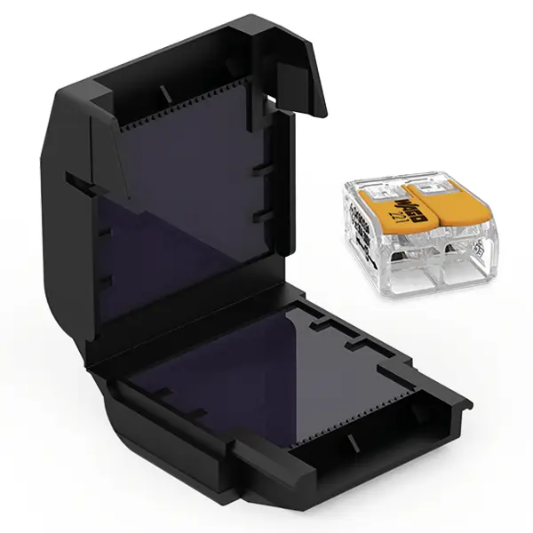 CellPack 410356 EASY-PROTECT/412 Гелевый контейнер для клемм, гибких: 0,5-6 мм², фиксированных: 0,5-6 мм², 1 шт., черный.