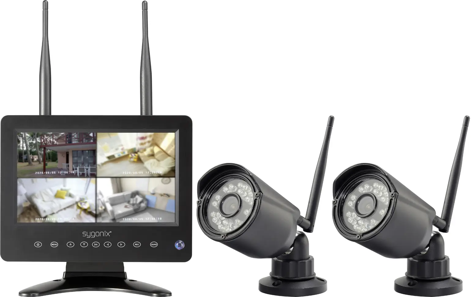 Комплект мониторинга Sygonix SY-6330454 1280 x 720 пикселей