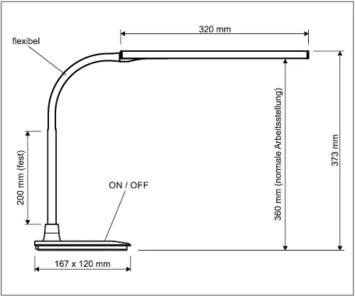 Світлодіодна настільна лампа Maul JAKOB MAUL - Schreibtischlampe 6 W weiß 8202702 LED 6 W білий 726 лм