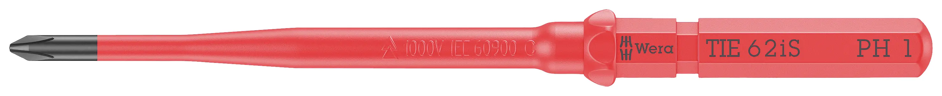Wera Kraftform Kompakt VDE 62 iS PH 1 x 157 мм TIE 05006512001 отвертка со сменными битами, крестовая 2,5 мм PH 1