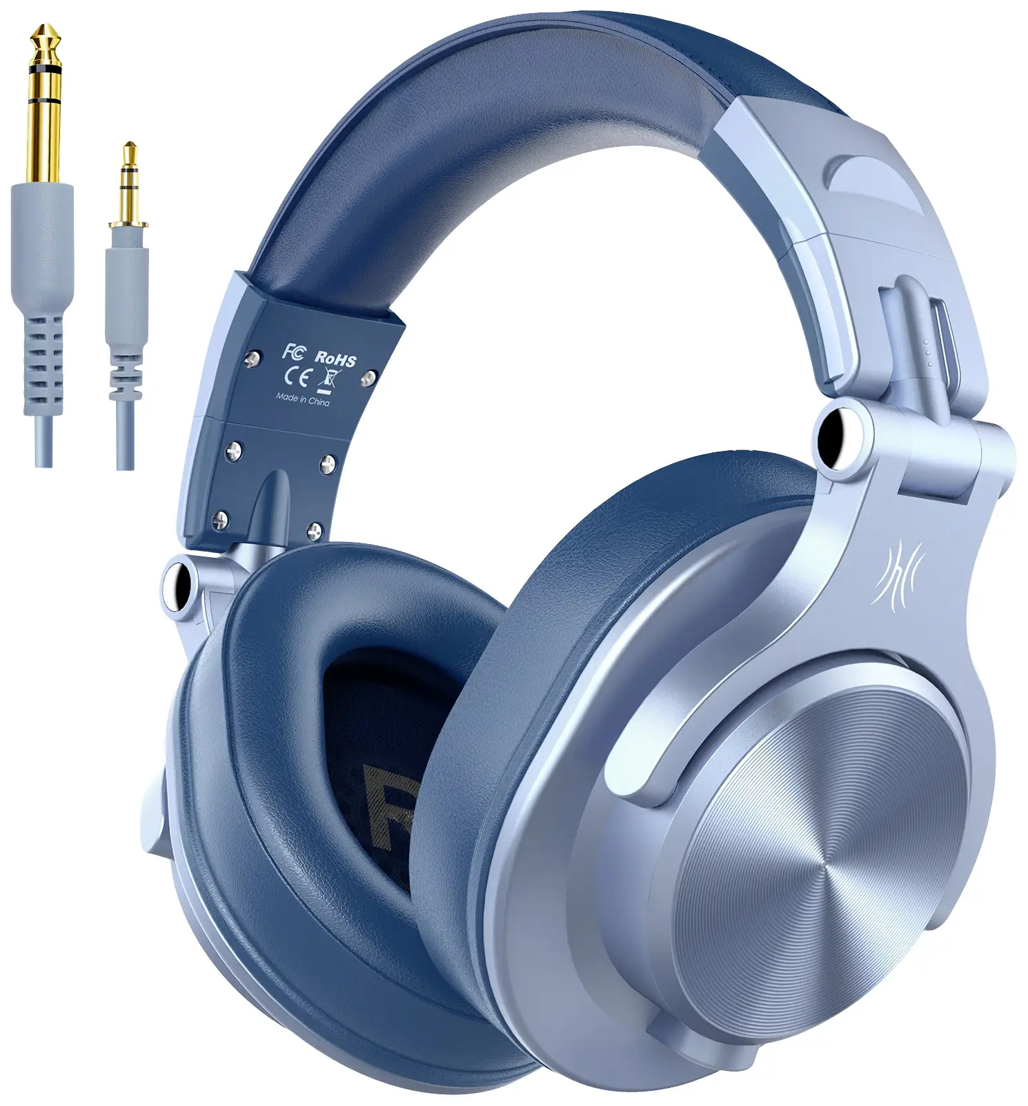 Накладные Bluetooth-стереонаушники OneOdio Fusion A70, синяя гарнитура с аудио высокого разрешения и сменными DJ-амбушюрами