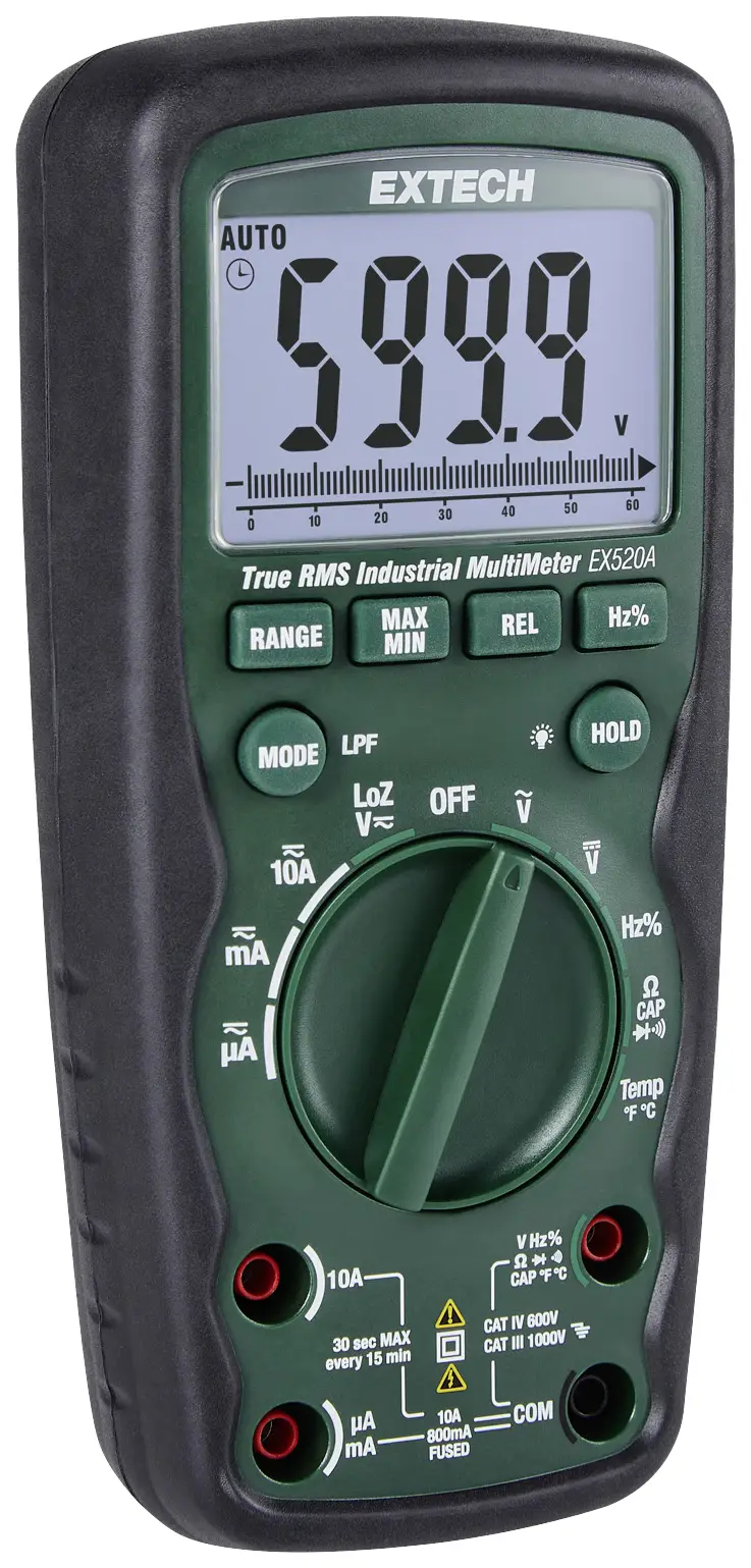 Цифровой мультиметр Extech EX520A, LoZ, CAT IV 600 В