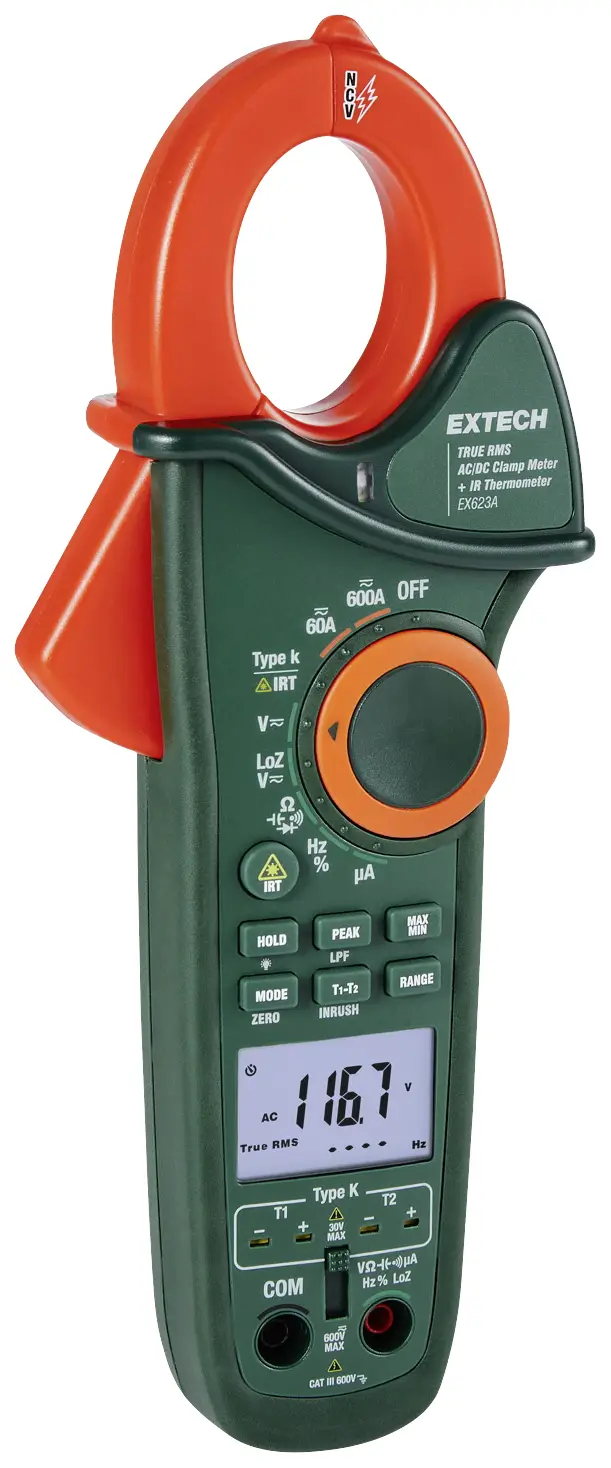 Цифрові кліщі Extech EX623A, CAT III 600 В