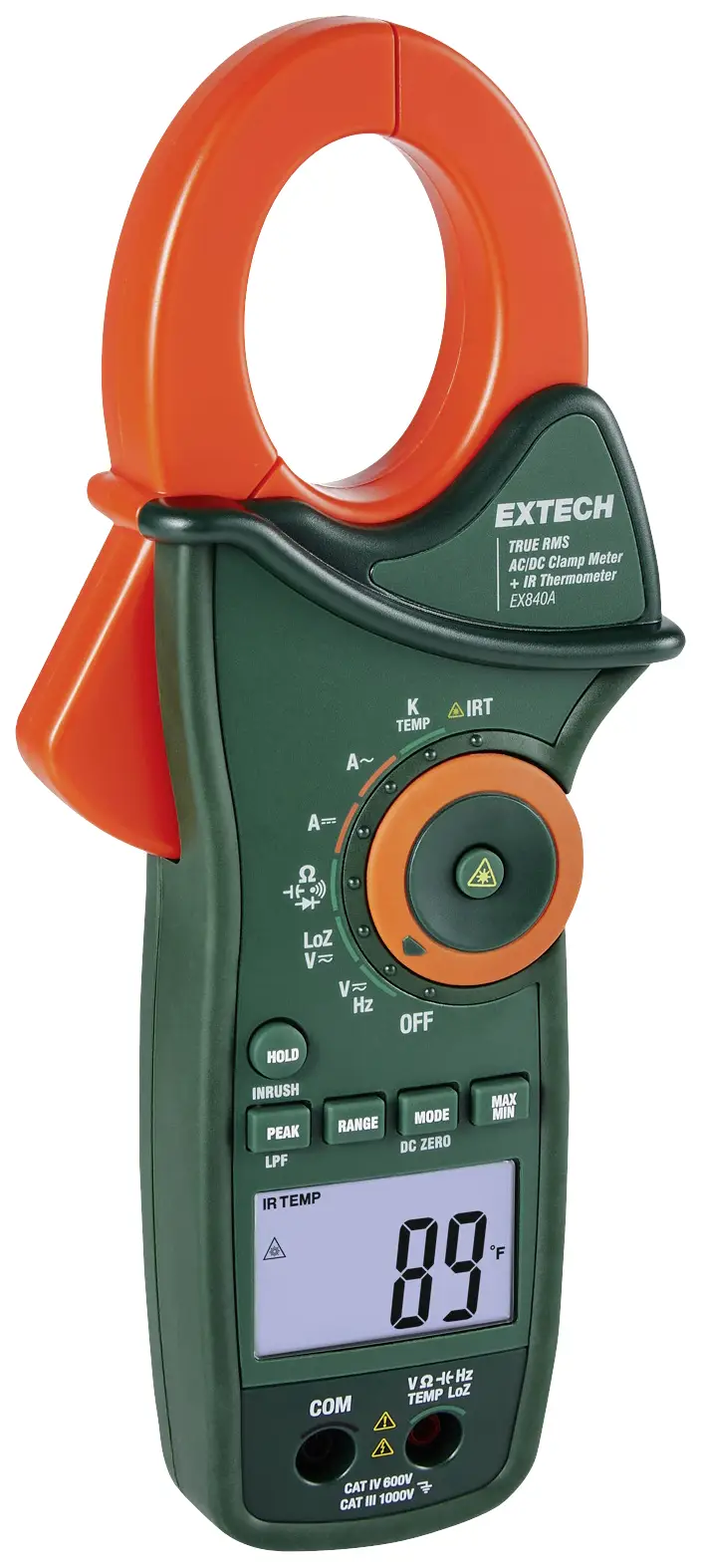 Клещевые измерители Extech EX840A, категория IV, 600 В.