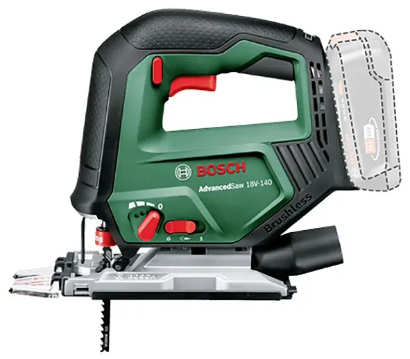 Акумуляторний лобзик Bosch Home and Garden AdvancedSaw 18V-140 0603013000 Безщітковий 18V