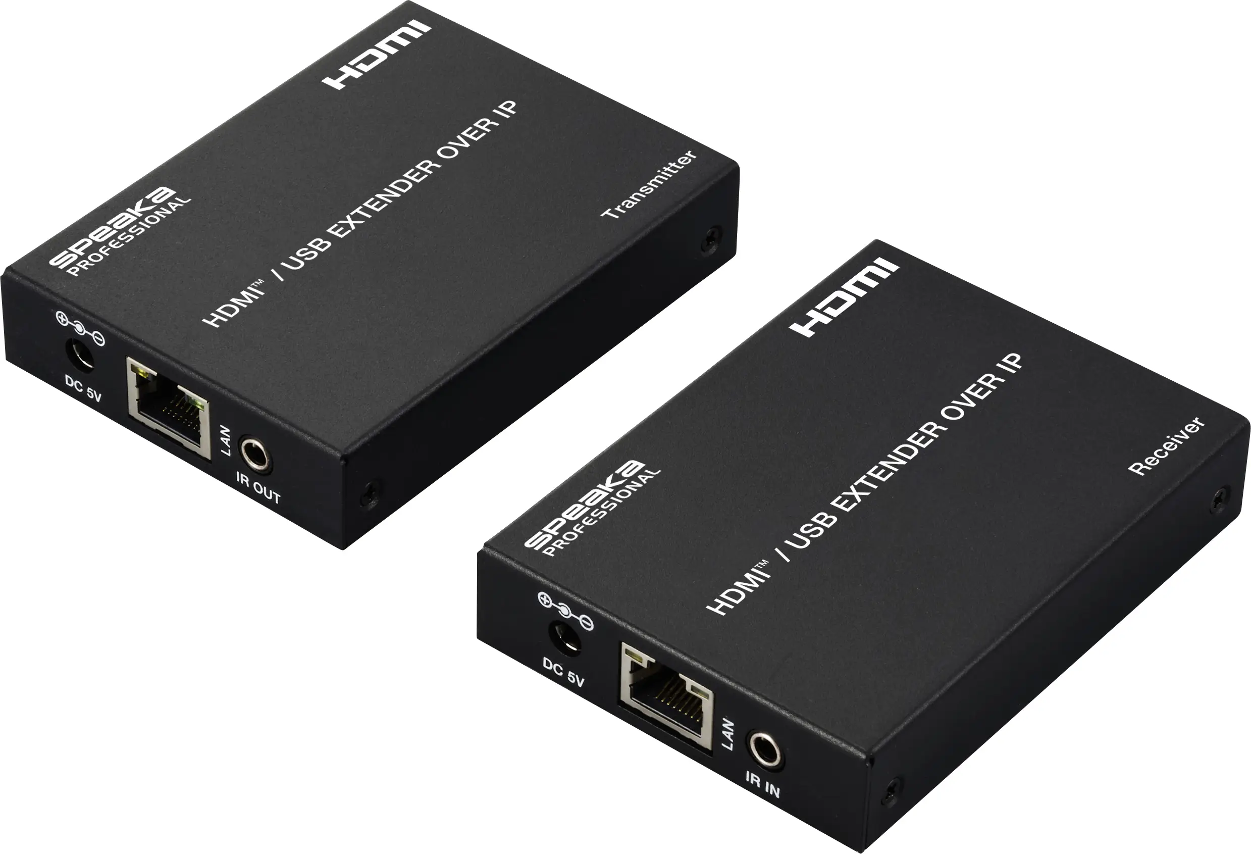 SpeaKa Professional SP-HDE-350 HDMI через сетевой кабель RJ45 Функция KVM (клавиатура, мышь, клавиатура) 150 м
