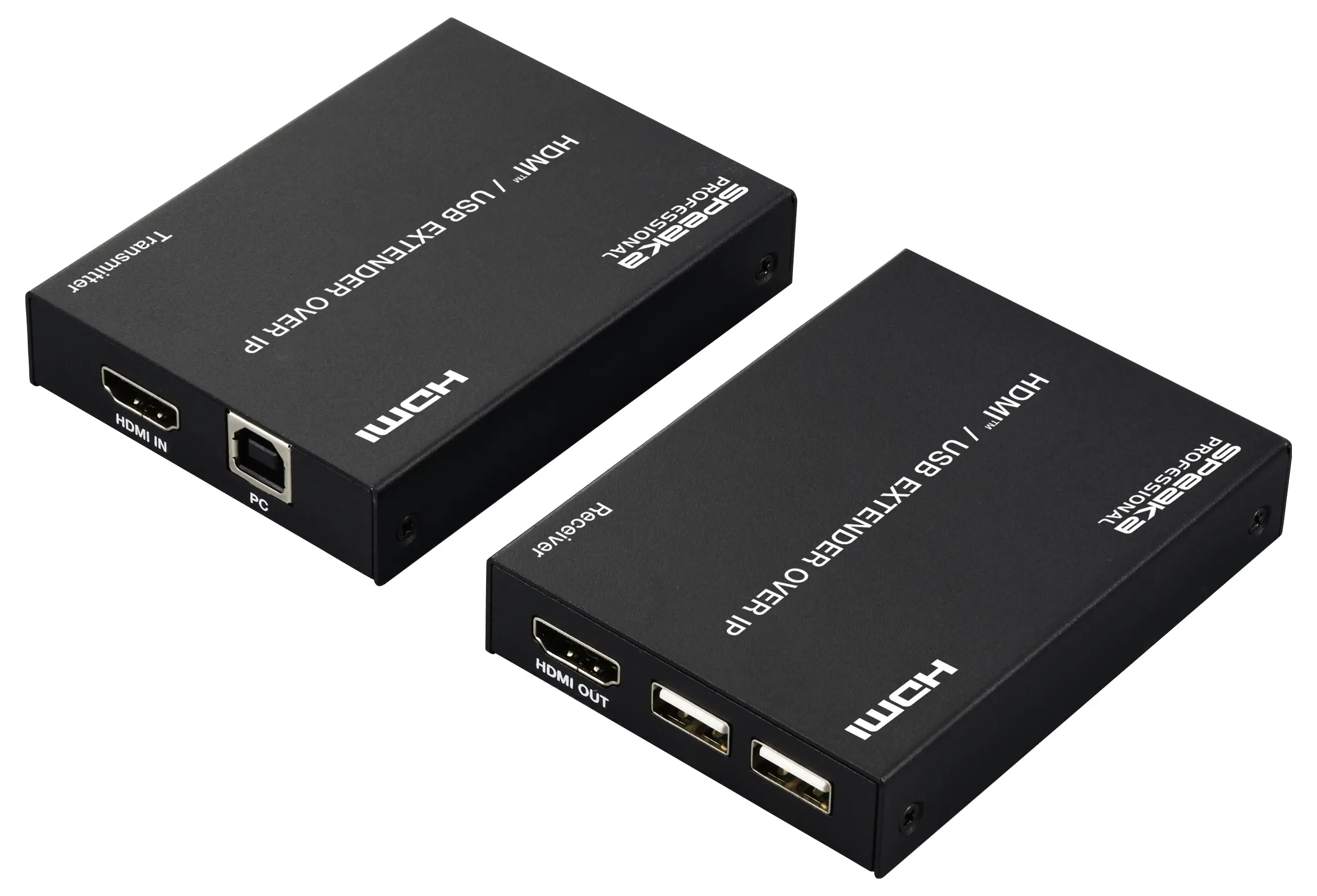 SpeaKa Professional SP-HDE-350 HDMI через сетевой кабель RJ45 Функция KVM (клавиатура, мышь, клавиатура) 150 м