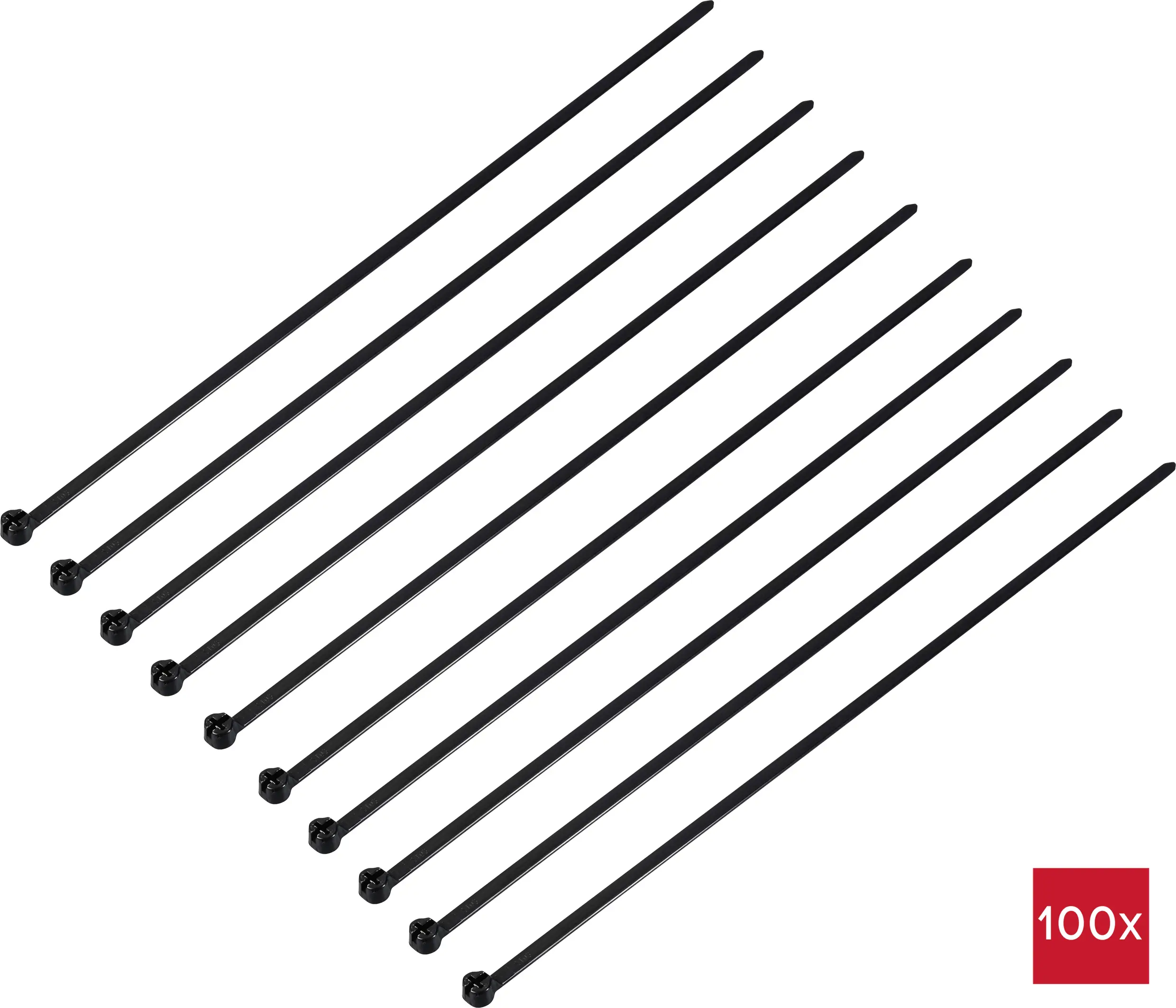 TRU COMPONENTS TC-12814192 Хомут кабельный, 300 мм, полиамид 6,6, 100 шт.