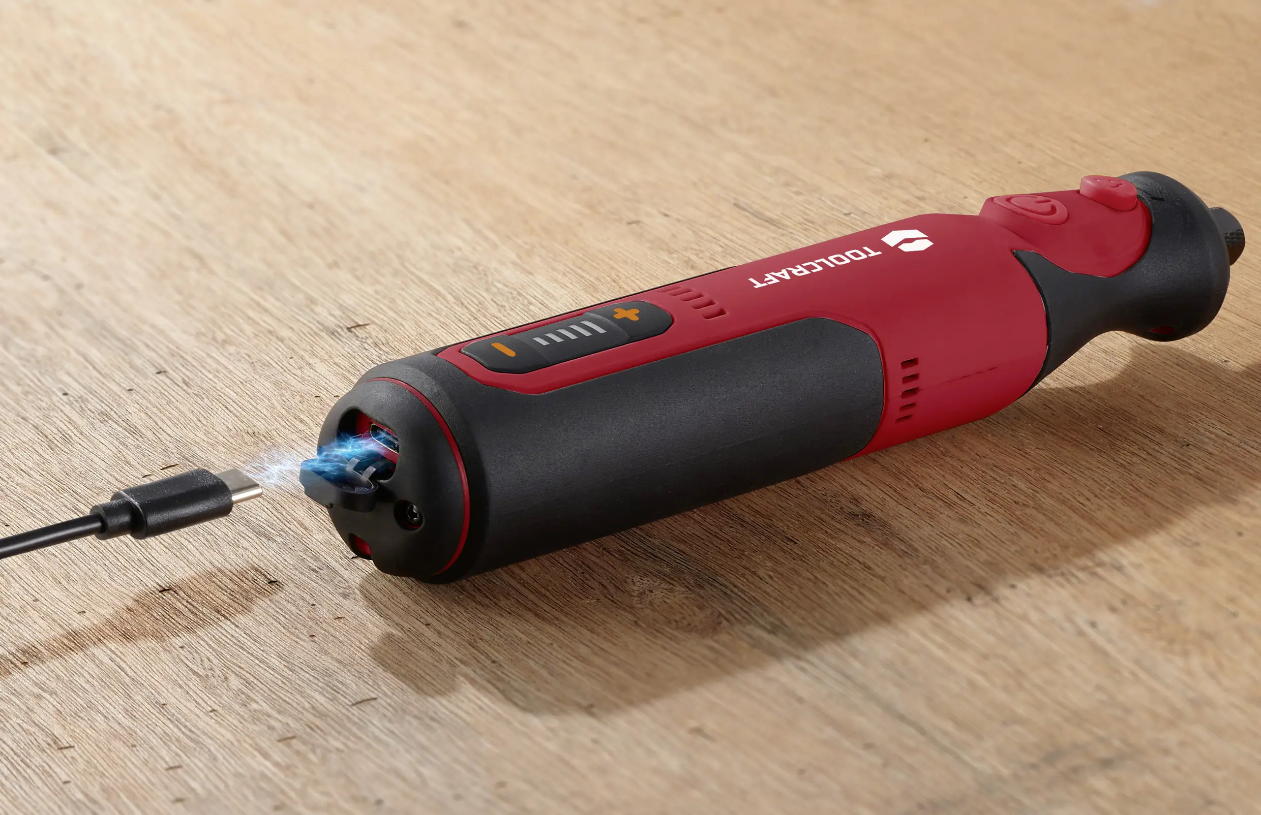 Гравірувальний верстат TOOLCRAFT з кейсом, зарядний кабель 7,2 В у комплекті