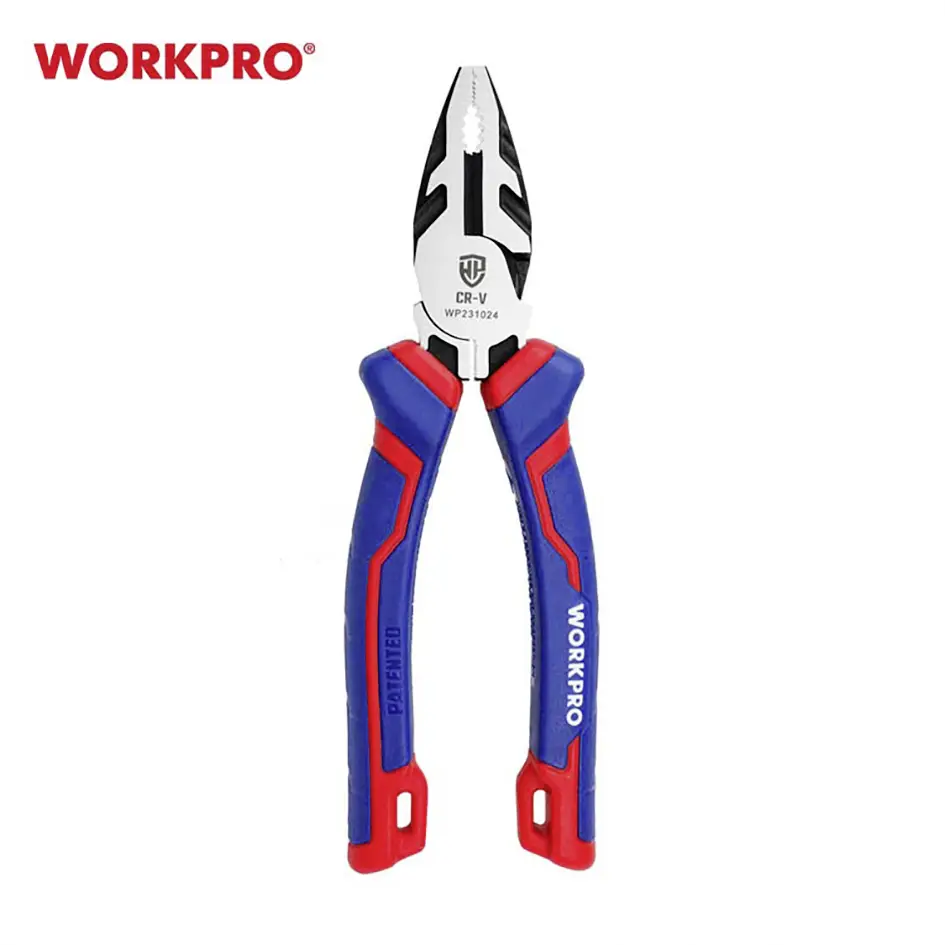 Комбіновані плоскогубці WorkPro WP231024, 160 мм, для електроніки та механіки