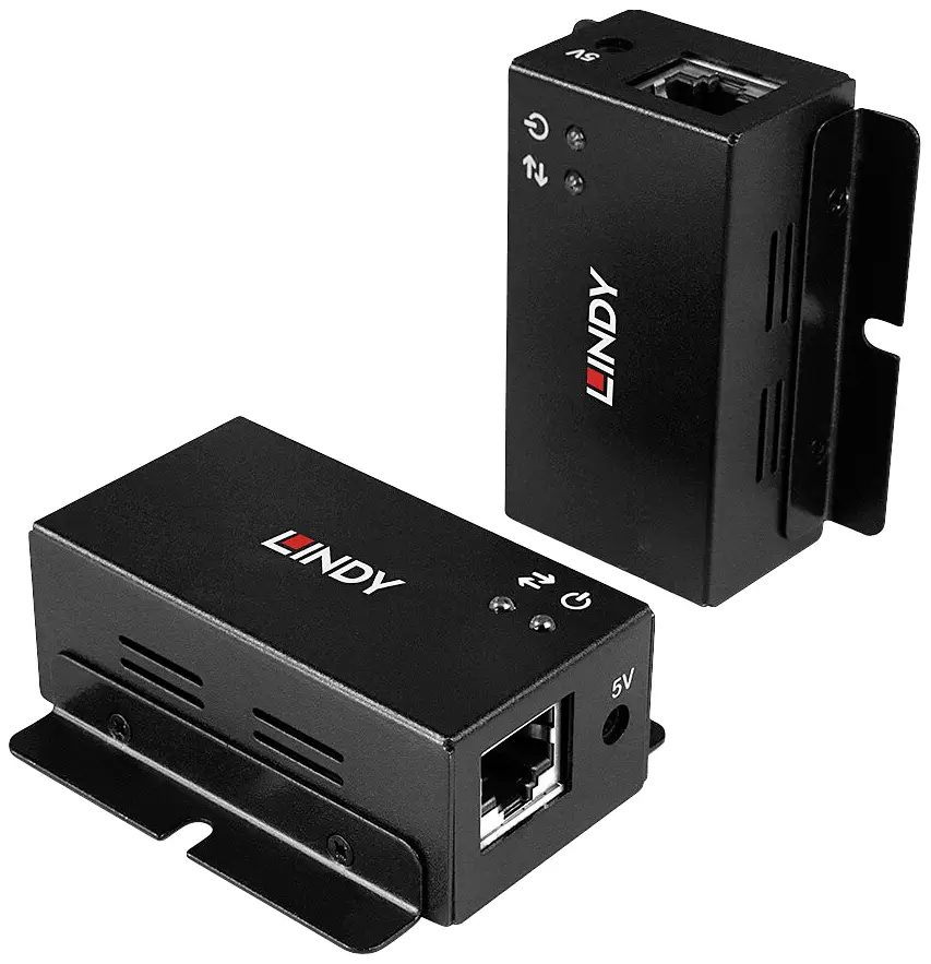 LINDY 2-портовий USB 2.0 Cat.6 подовжувач USB 2.0 через RJ45 мережевий кабель 50 м