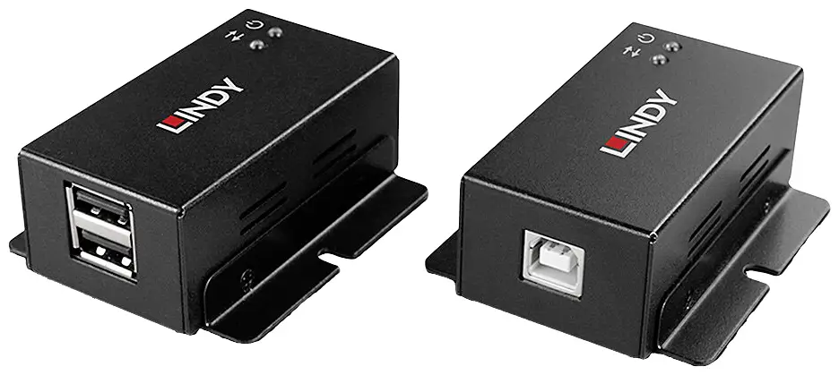 LINDY 2-портовий USB 2.0 Cat.6 подовжувач USB 2.0 через RJ45 мережевий кабель 50 м