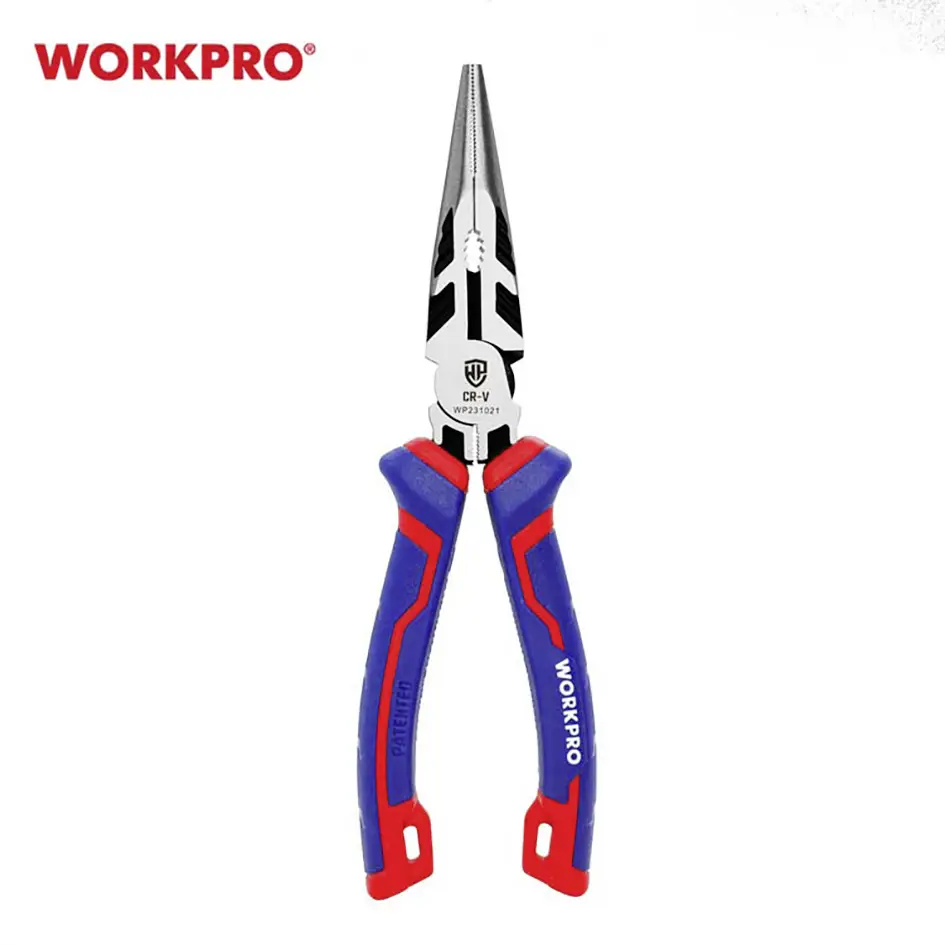 WorkPro WP231020 универсальный продукт Длинногубцы из хром-ванадиевой стали 160 мм