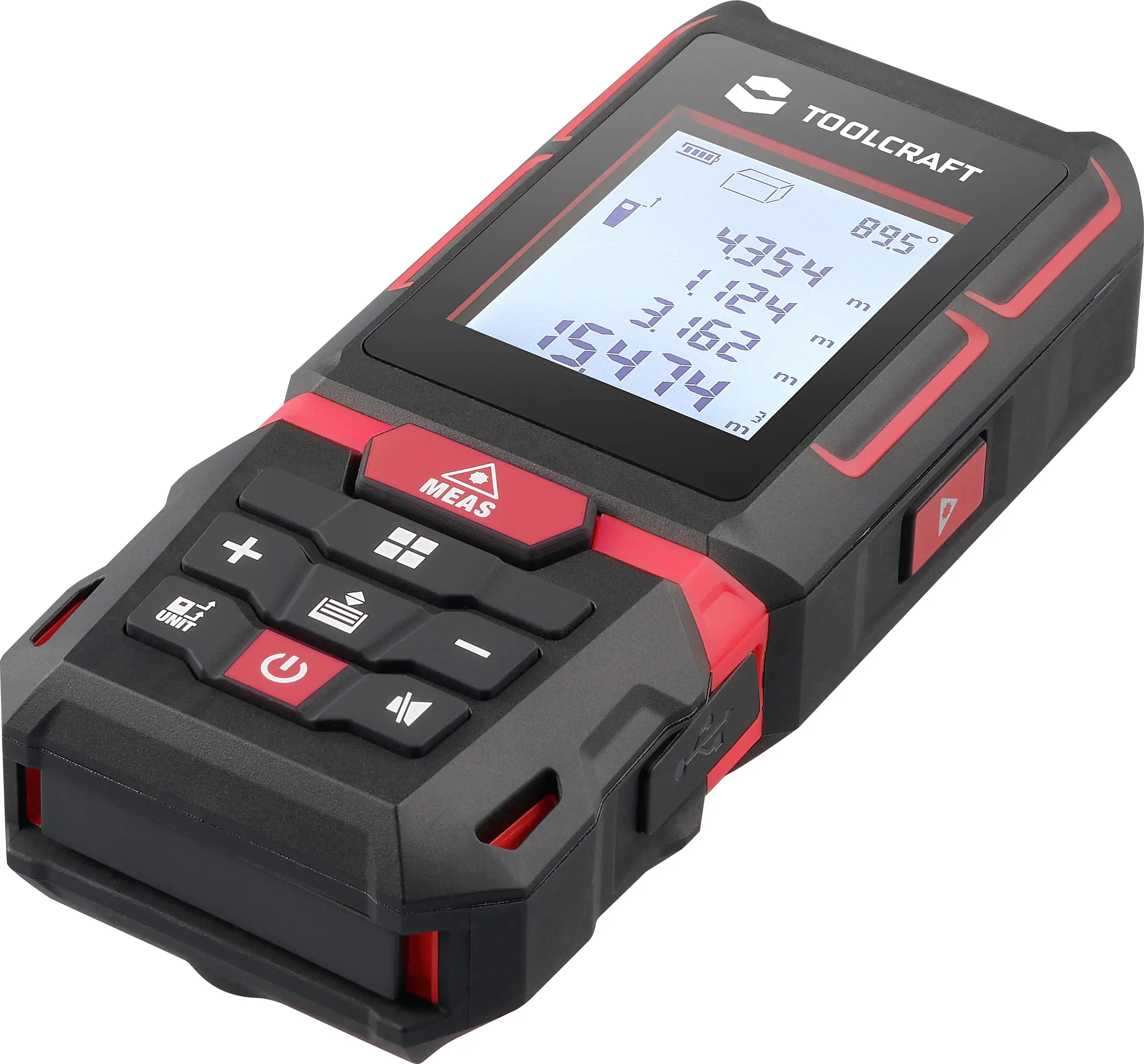 Лазерний далекомір TOOLCRAFT LDM XG40 L, IP65, 40 м