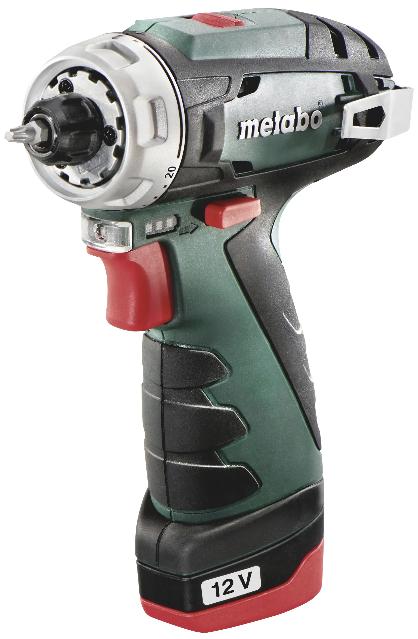 Акумуляторний дриль-шуруповерт Metabo PowerMaxx BS Basic Set 600080710, 12 В 2 Аг, з 2 акумуляторами, зарядним пристроєм, безщітко