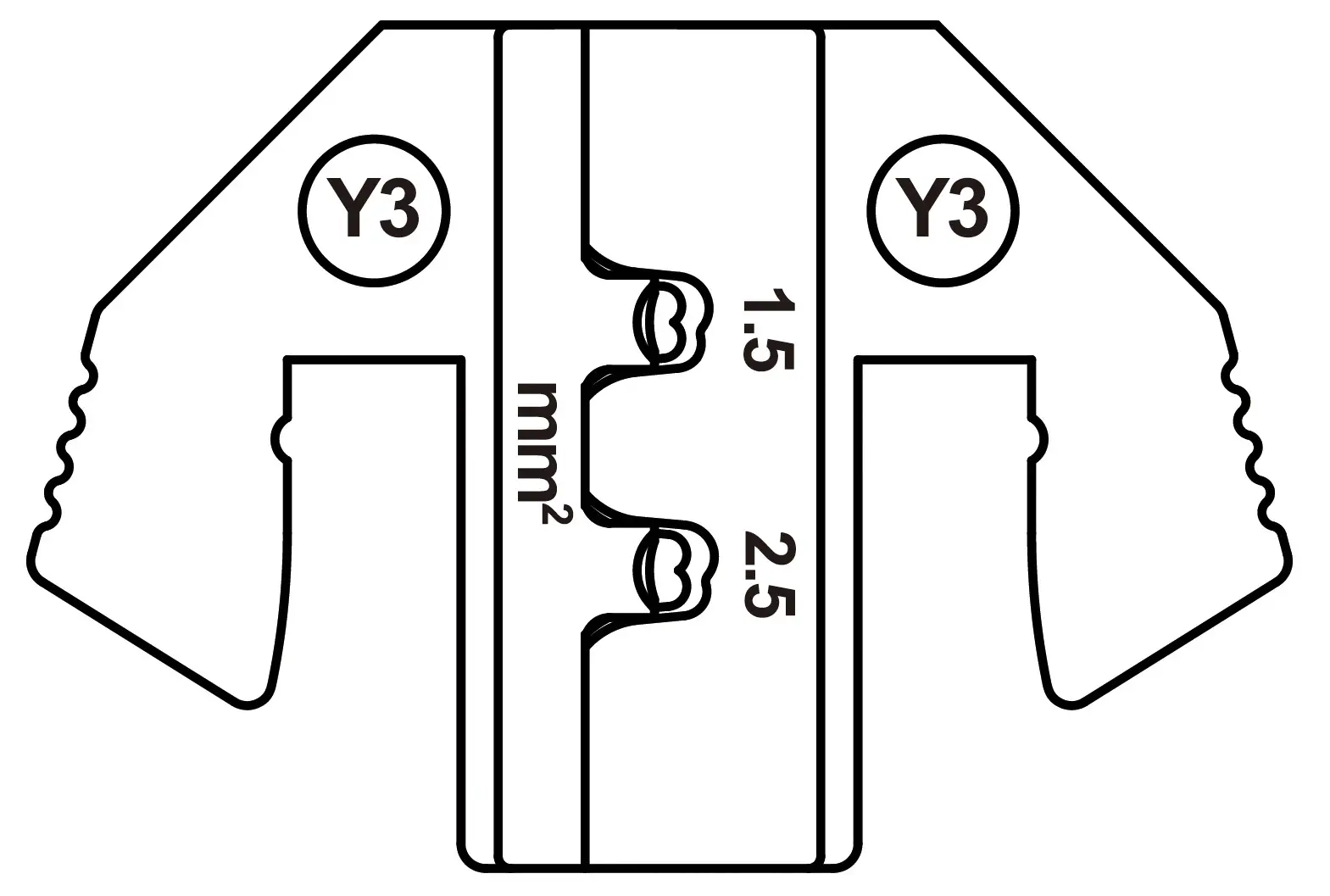 Вставка для обжимного инструмента TOOLCRAFT TO-9625884, 1,5–2,5 мм²