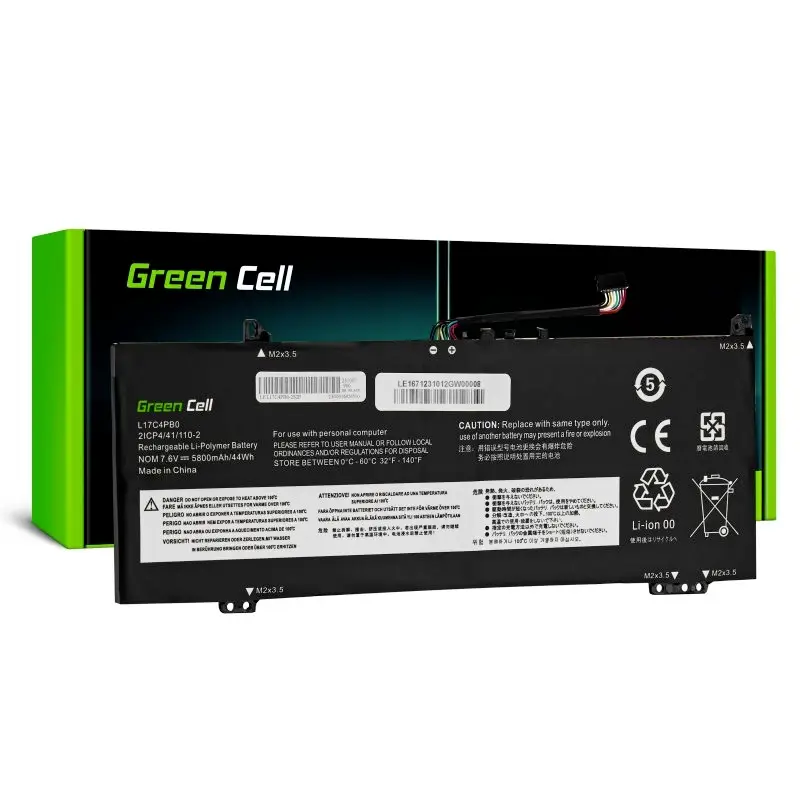 Аккумулятор для ноутбука Green Cell GC-LE167, 7,6 В, 5800 мА·ч