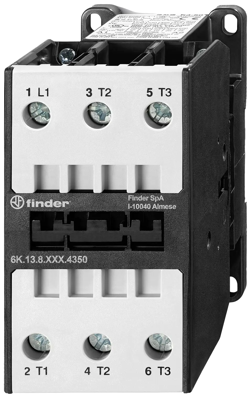 Промислове реле Finder 6K.13.8.230.4350, 3 НО, 22 кВт, 230 В/AC, 50 A. Підходить для реле марки: Finder, 1 шт.
