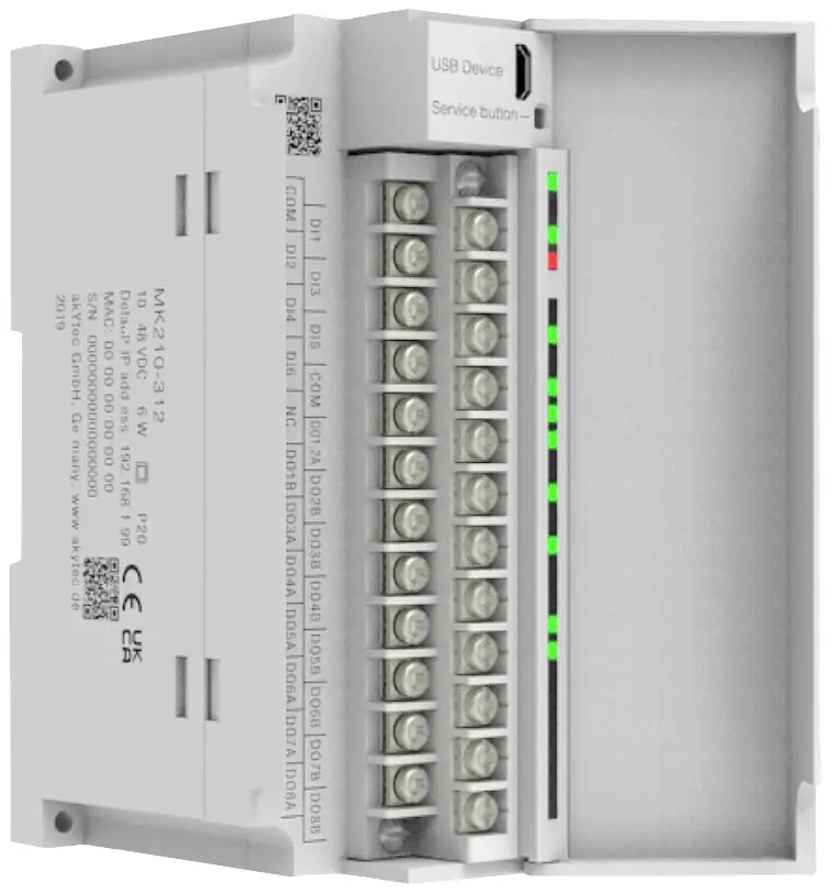 Модуль ввода-вывода akYtec MK210-312 77273 24 В постоянного тока