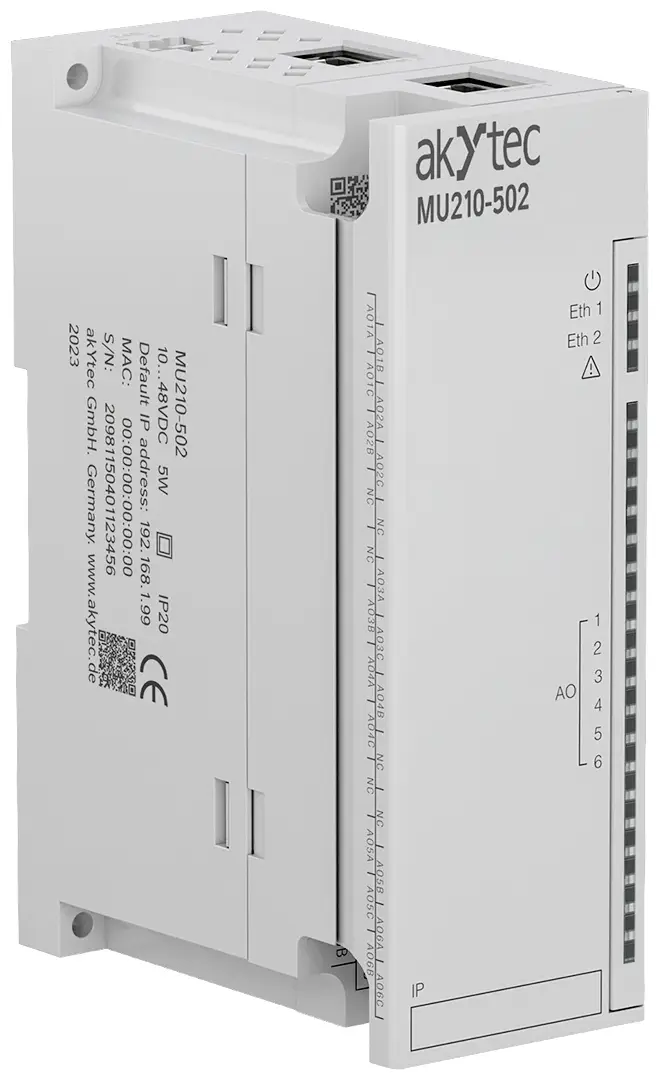Аналоговий вихідний модуль ПЛК akYtec MU210-502 133667 24 В постійного струму