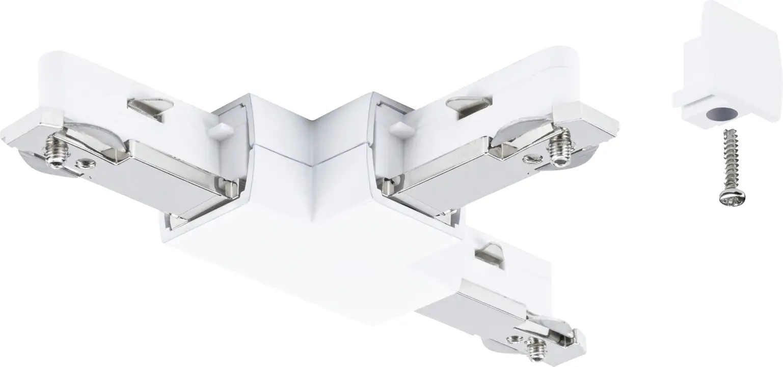 Paulmann 95647 высоковольтный элемент рельсовой системы 95647 Т-образный соединитель сигнальный белый