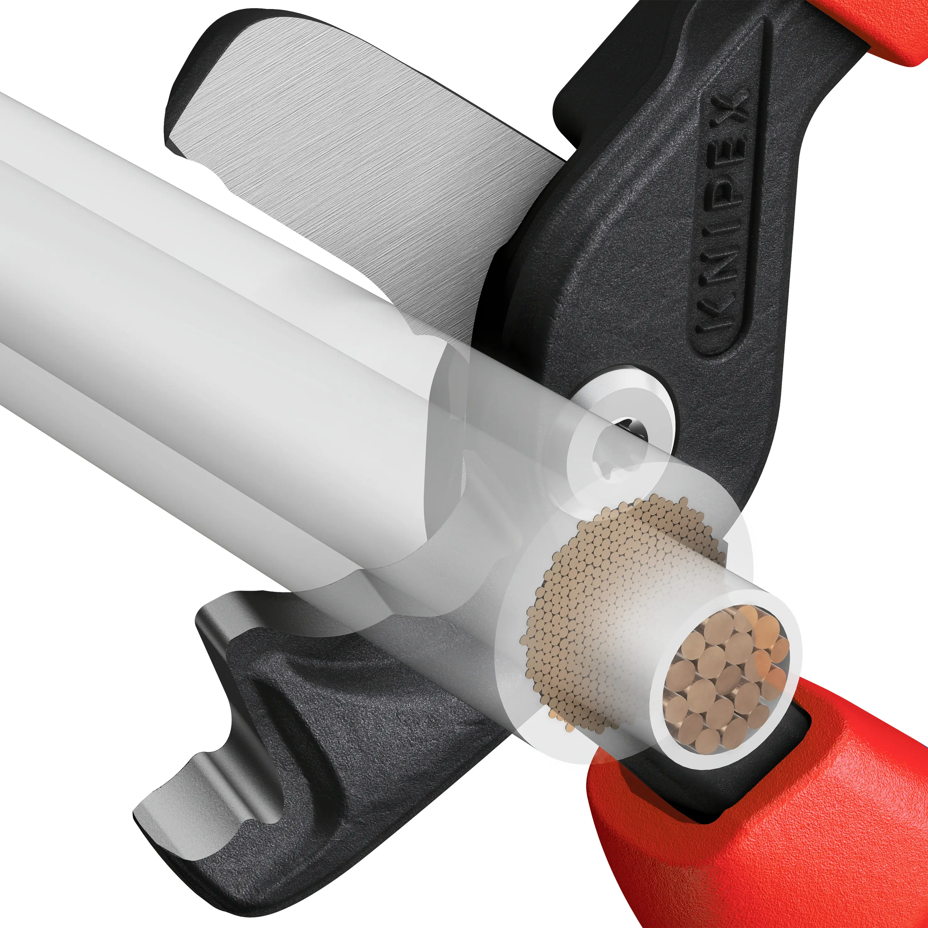 Кусачки для кабелів Knipex StepCut XL 95 12 225 200 мм