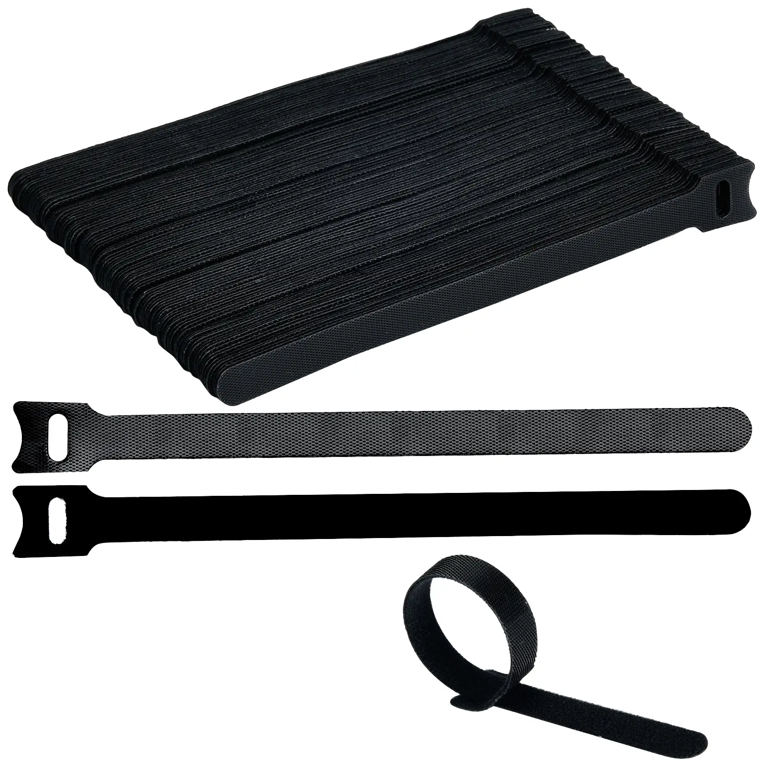 Кабельні стяжки на липучці TRU COMPONENTS T24CA058 TC-12888504, (Д x Ш) 200 мм x 12 мм, 100 шт.