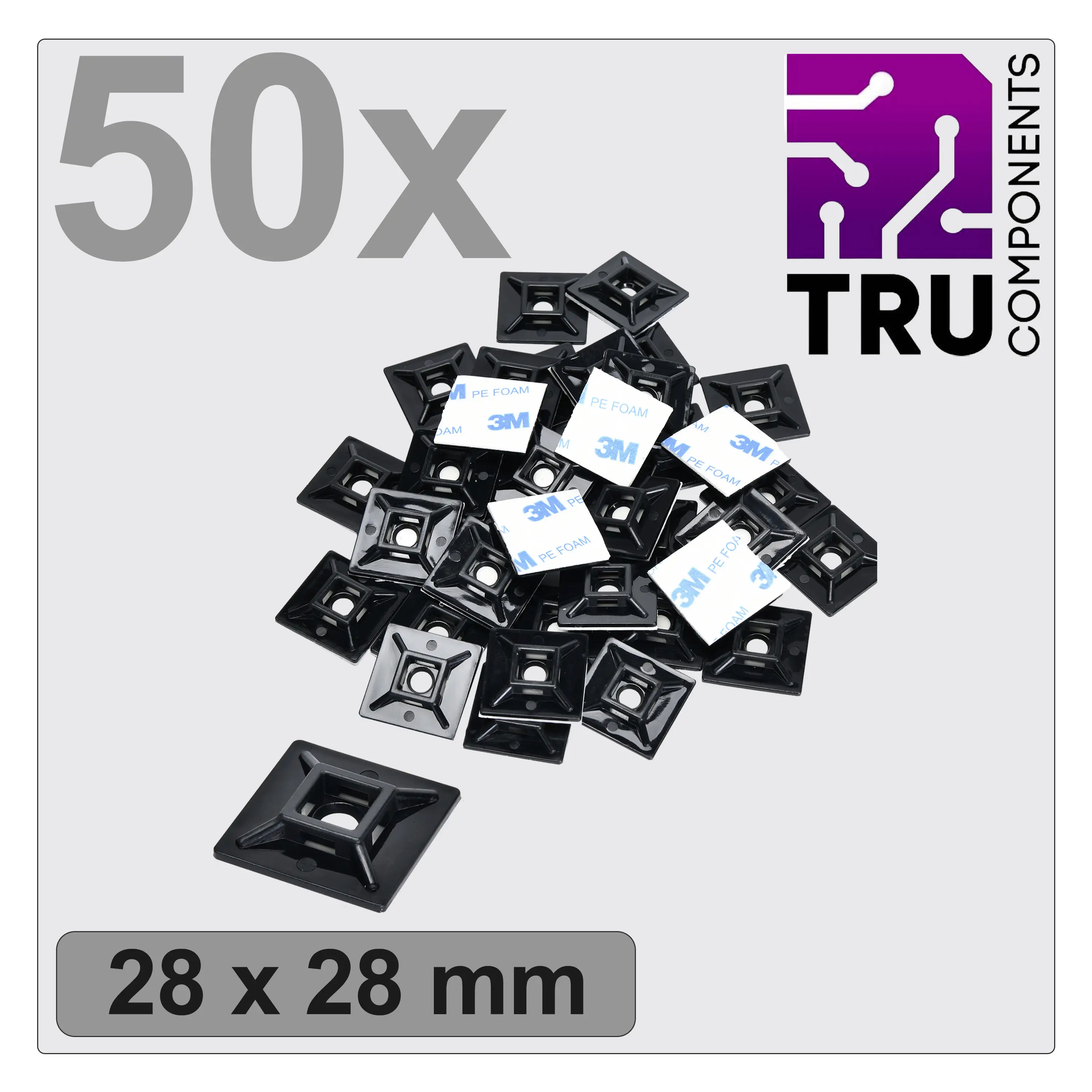 Монтажна база TRU COMPONENTS T24CA068 TC-12888544, 50 шт.