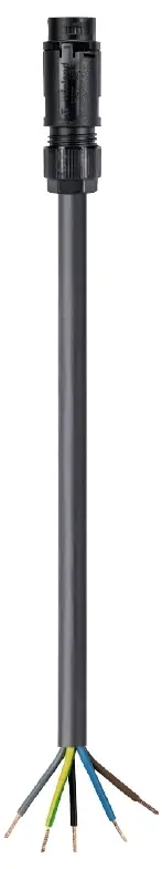 Соединительный кабель Wieland Electric 46.452.20C4.1, черный, 2 м