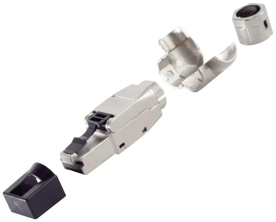 Разъем RJ45 BKL Electronic 10121218, количество контактов 8P8C, серебристый, 1 шт.