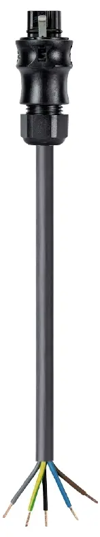 Соединительный кабель Wieland Electric 96.453.50D4.1, черный, 5 м