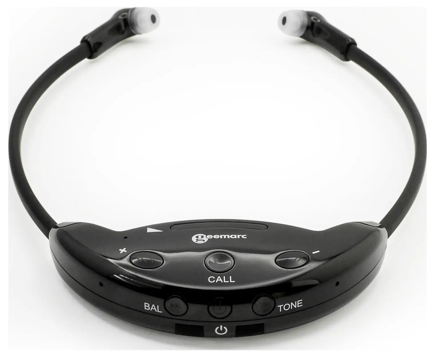 Беспроводные стереонаушники Geemarc CL7700 Bluetooth с регулятором громкости, Hi-Fi, черного цвета