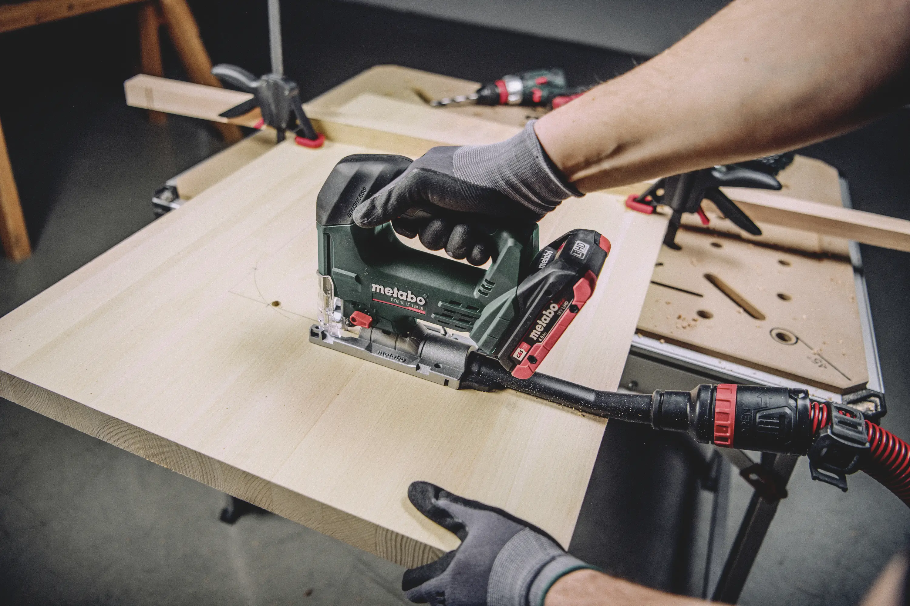 Аккумуляторный лобзик Metabo STB 18 LT 130 BL 601055850 бесщеточный, без аккумулятора, без зарядного устройства 18 В Количество ак