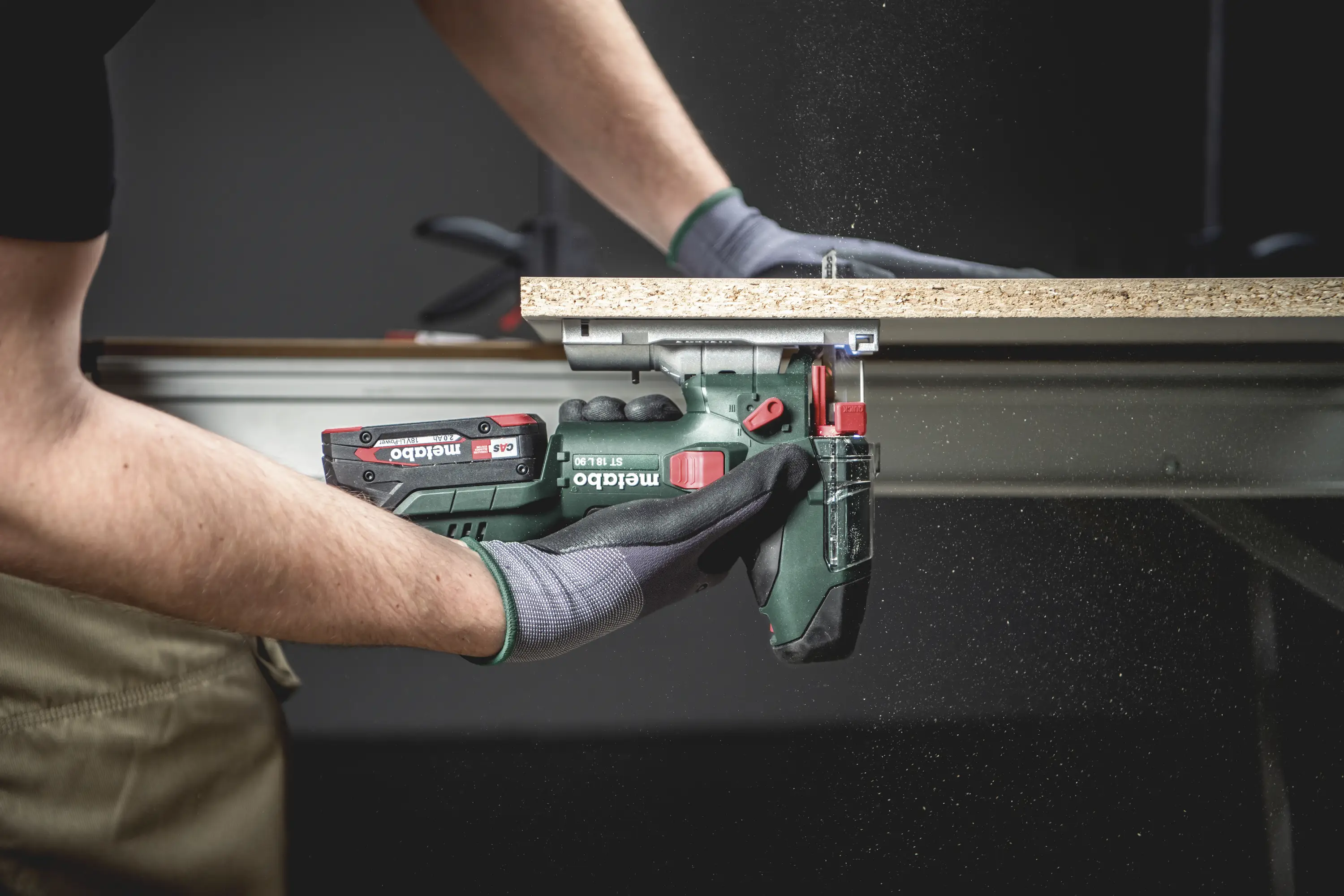 Аккумуляторный лобзик Metabo ST 18 L 90 601047850 бесщеточный, без аккумулятора, без зарядного устройства 18 В Количество аккумуля