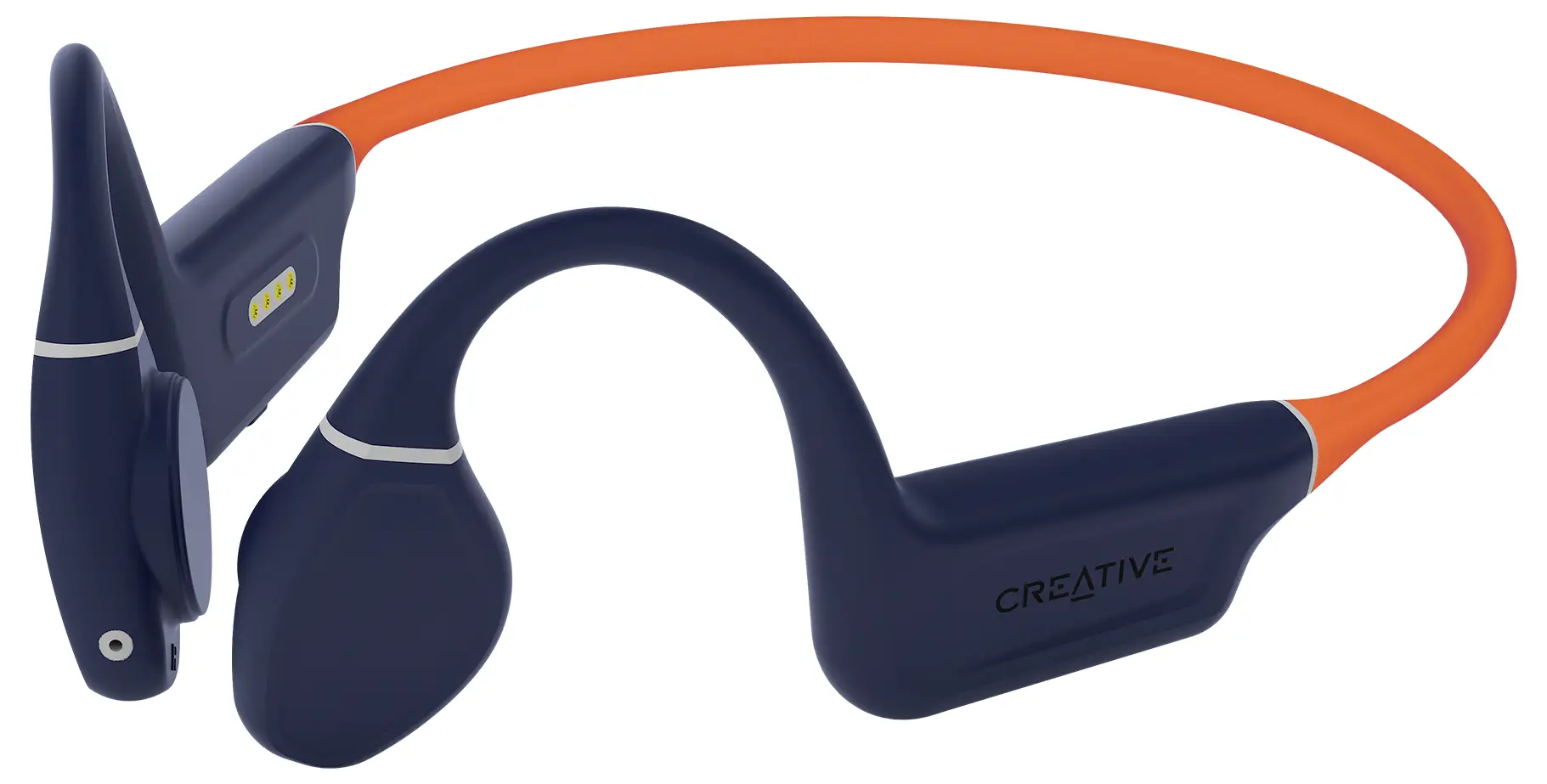 Стереонаушники Creative Outlier Free Pro+ Bluetooth, оранжевые, водонепроницаемые