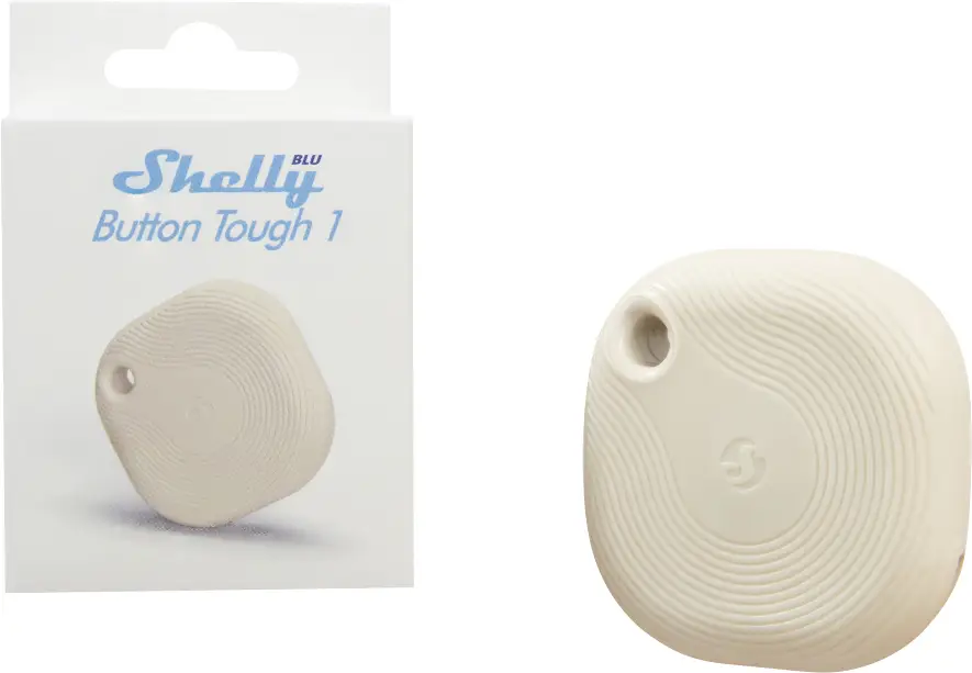 Пульт дистанционного управления Shelly Shelly BLU Button Tough 1 цвета слоновой кости, Bluetooth с низким энергопотреблением