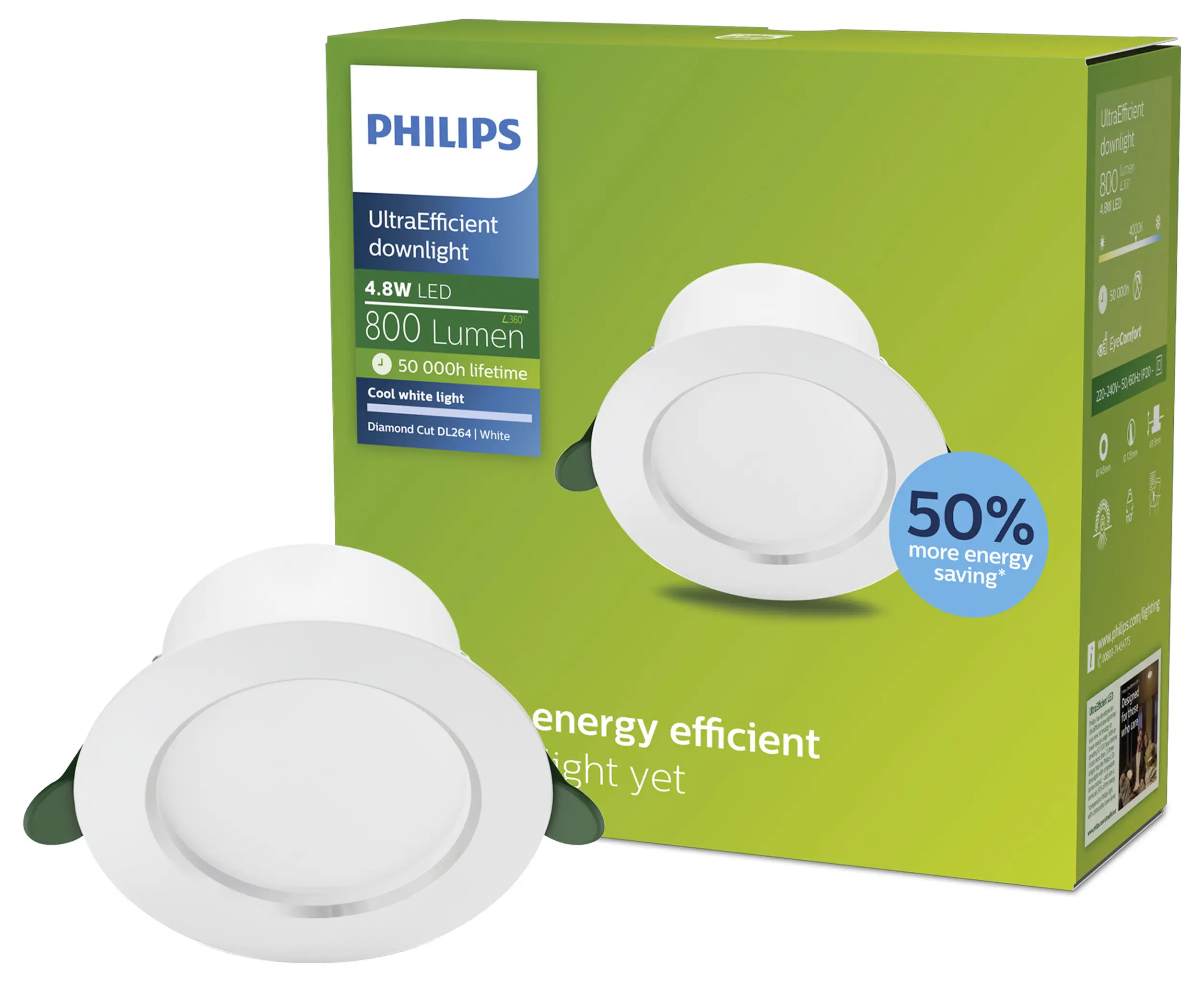 Встраиваемый светильник Philips Diamond 8720169308183 4,8 Вт 800,00 лм