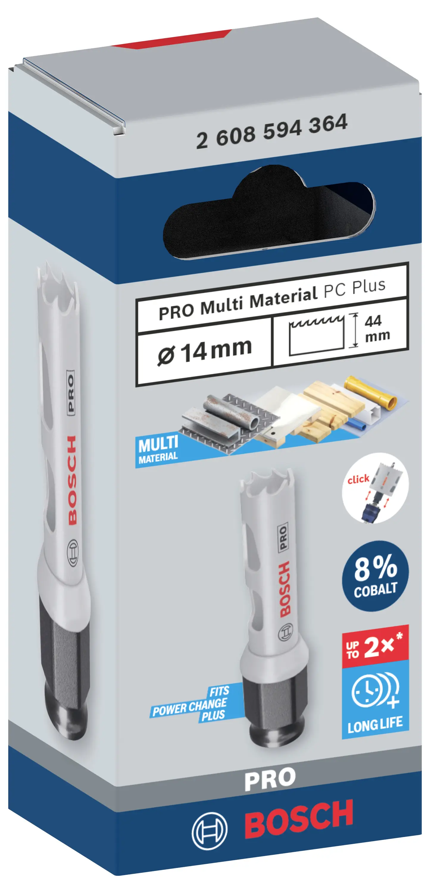 Набор принадлежностей для сверления отверстий Bosch 2608594364 2608594364 44 мм 1 шт.