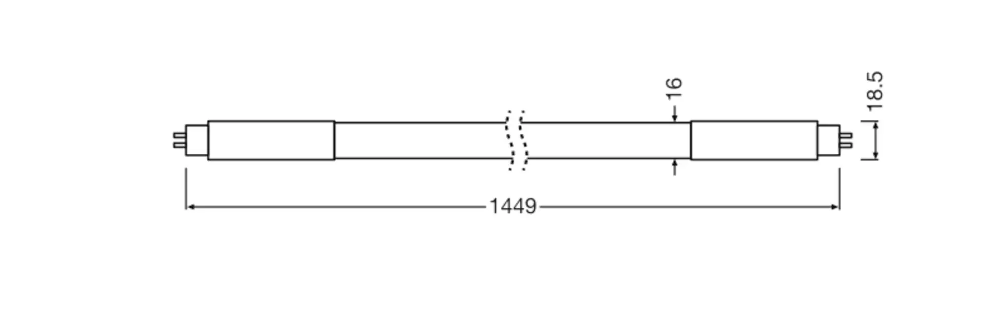 LEDVANCE 4099854029110 Светодиодная трубка G5 26 Вт = 49 Вт теплый белый
