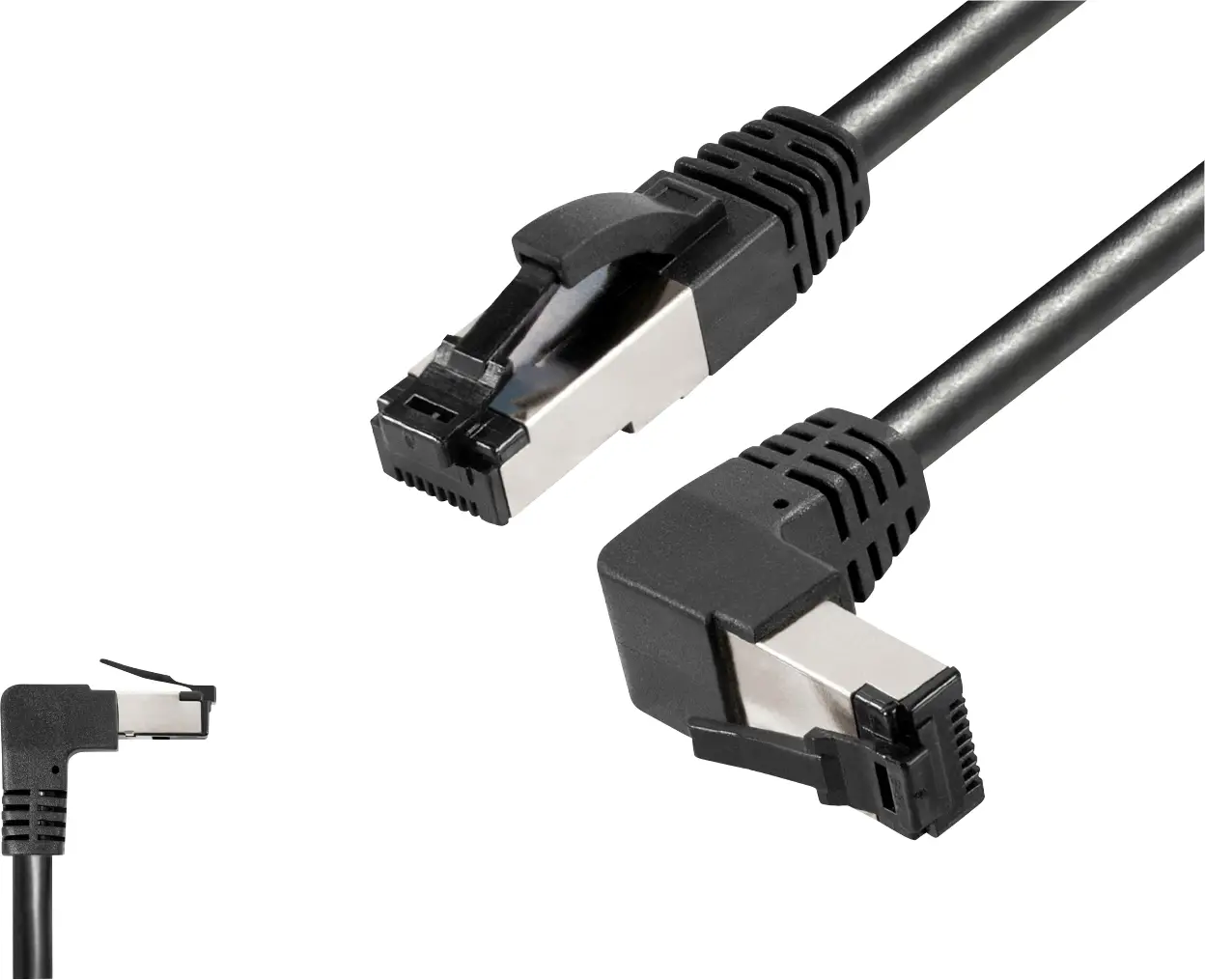 Кабель LAN BKL Electronic 144026, 1 шт., RJ45, CAT 8.1, S/FTP, 3 м, черный