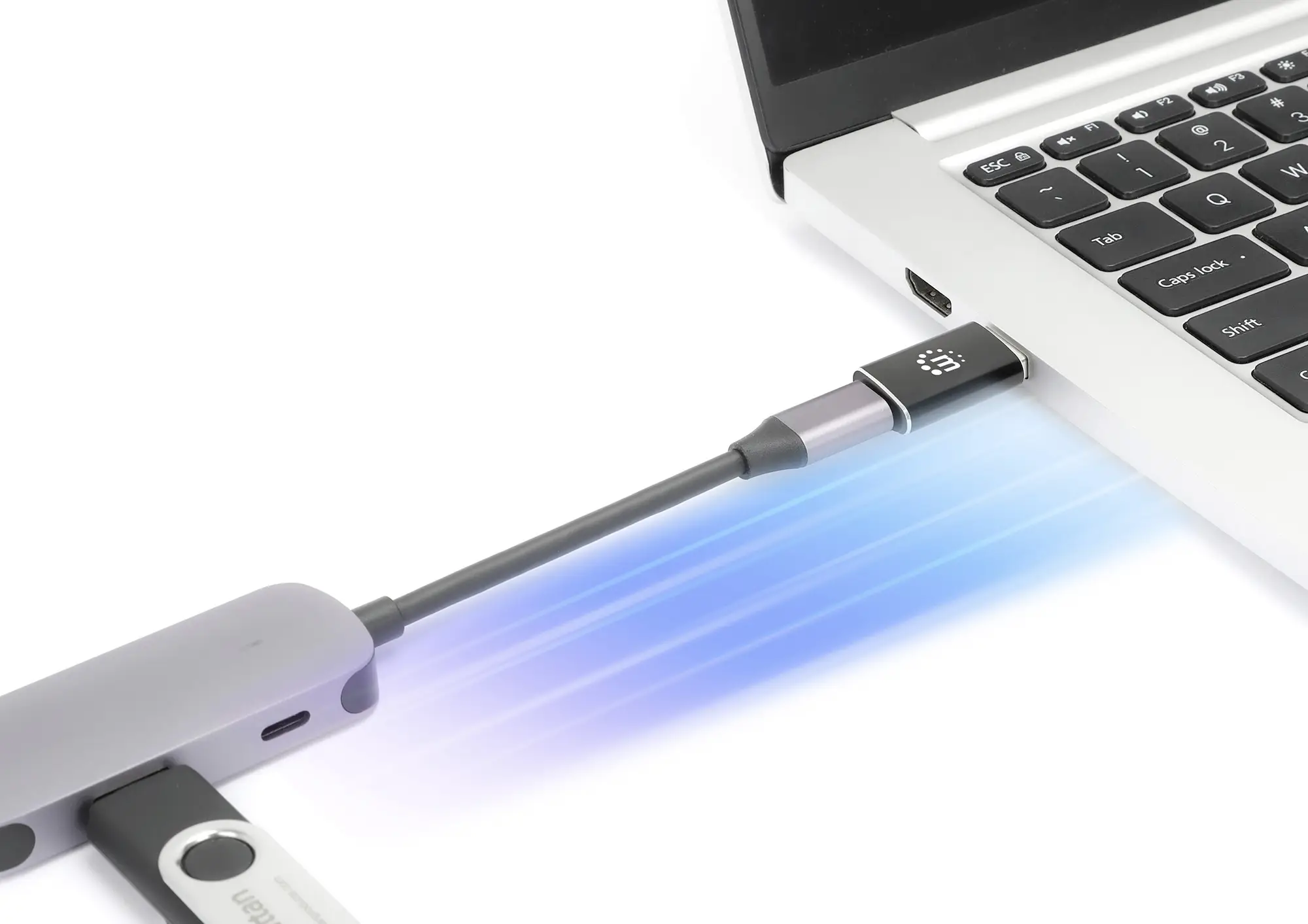 Адаптер Manhattan USB 3.2 Gen 2 (USB 3.1 Gen 2) [1x USB-A 3.2 (USB 3.1)
