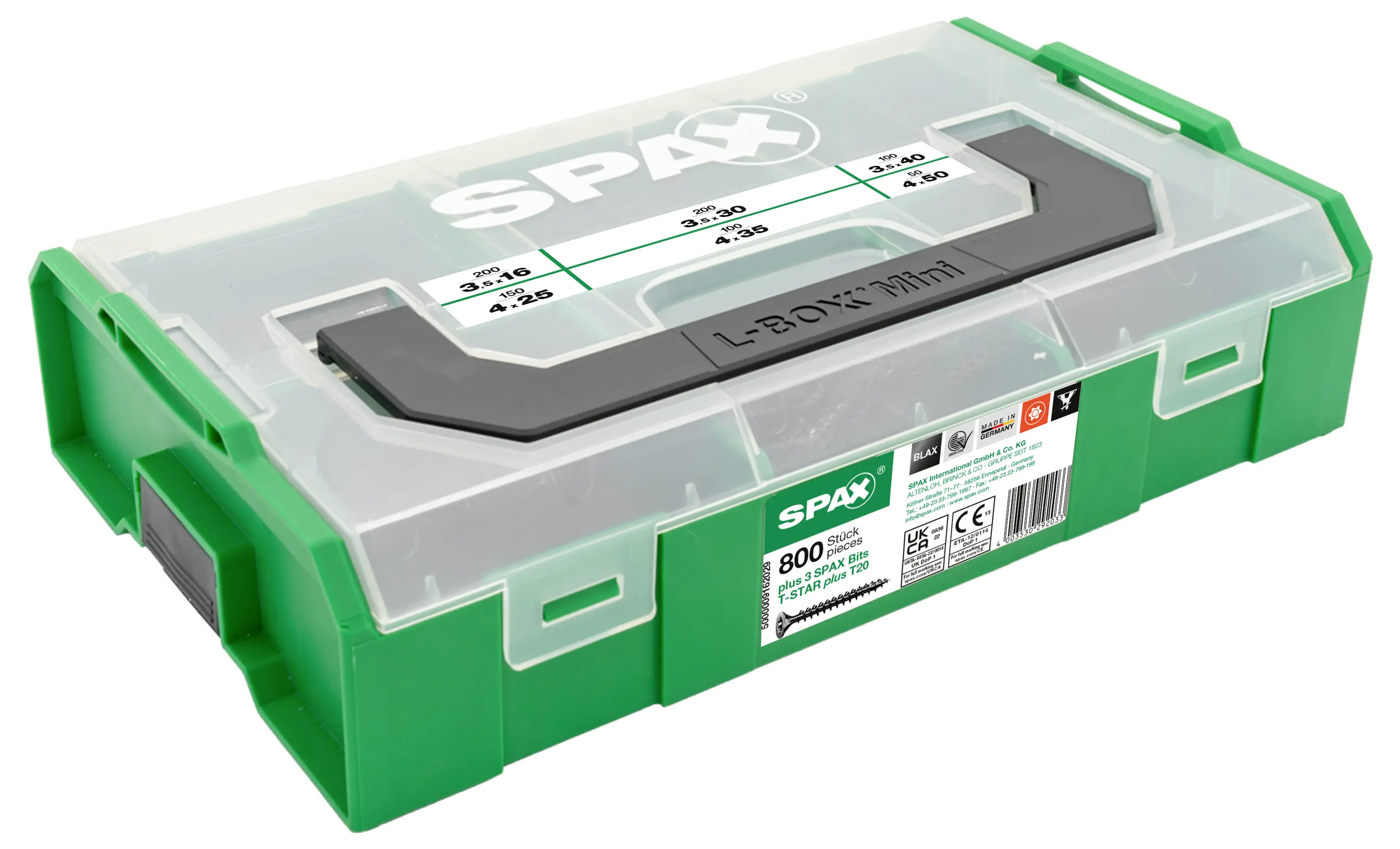 SPAX L-BOXX Мини-набор винтов 5000009162029 1 шт.