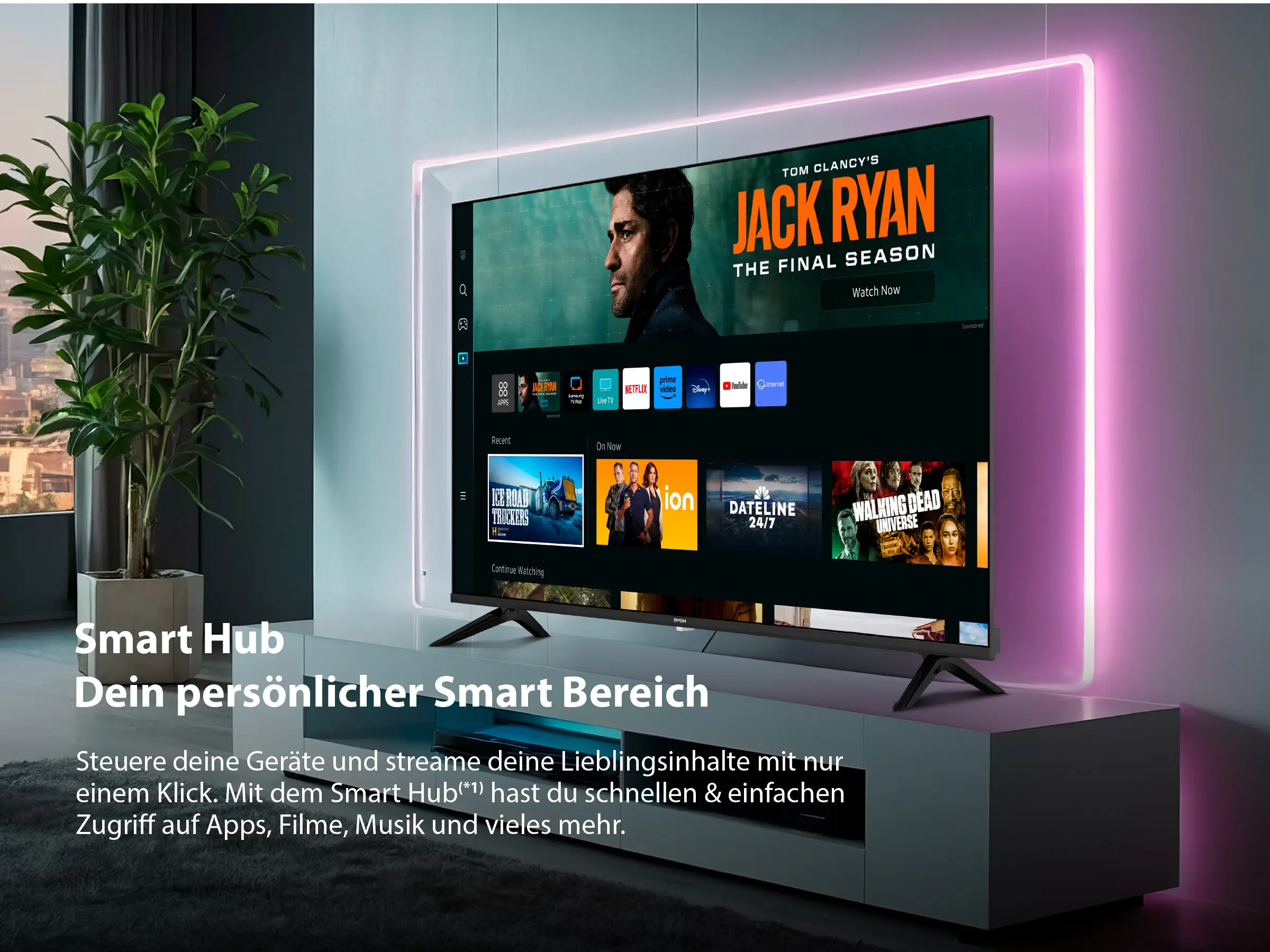 РК-телевізор 43 дюйми Dyon Ultimax 43F-TI, Full HD (1920 x 1080 пікселів), 60 Гц