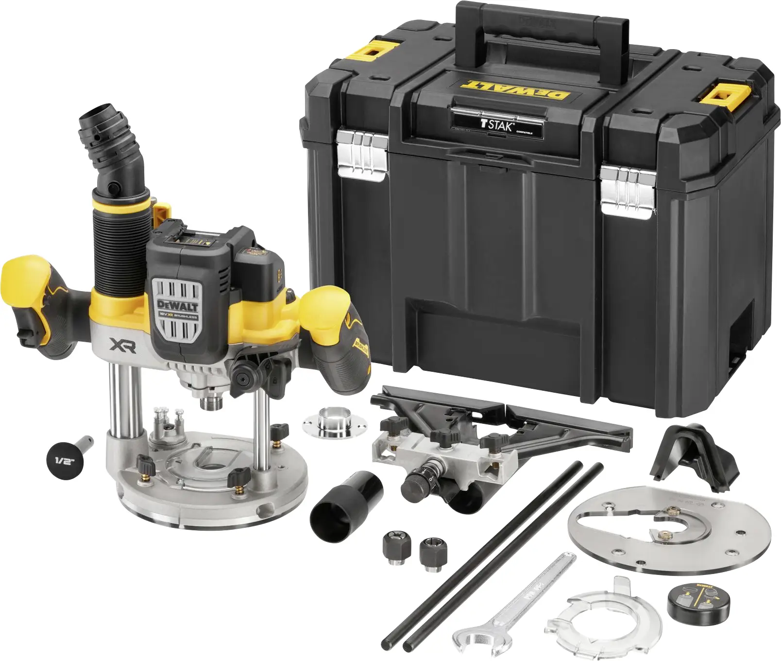 Маршрутизатор DEWALT DCW620NT-XJ DeWalt DCW620NT-XJ Akku-Oberfräse без аккумулятора, без зарядного устройства