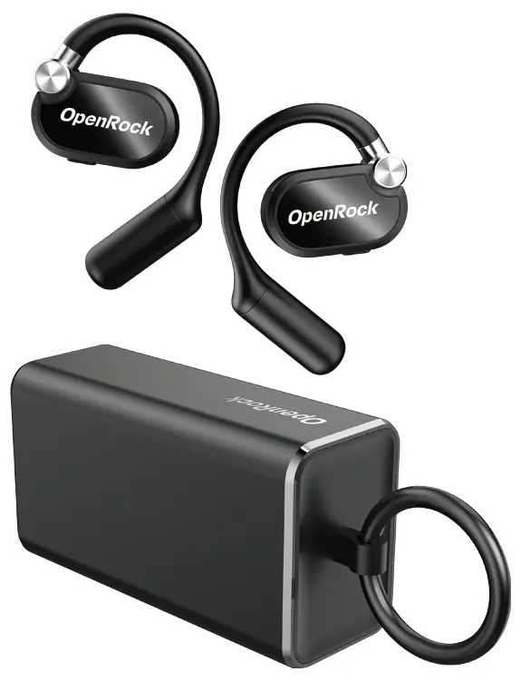 OneOdio OpenRock X Black Bluetooth стерео навушники-вкладиші чорного кольору спортивні