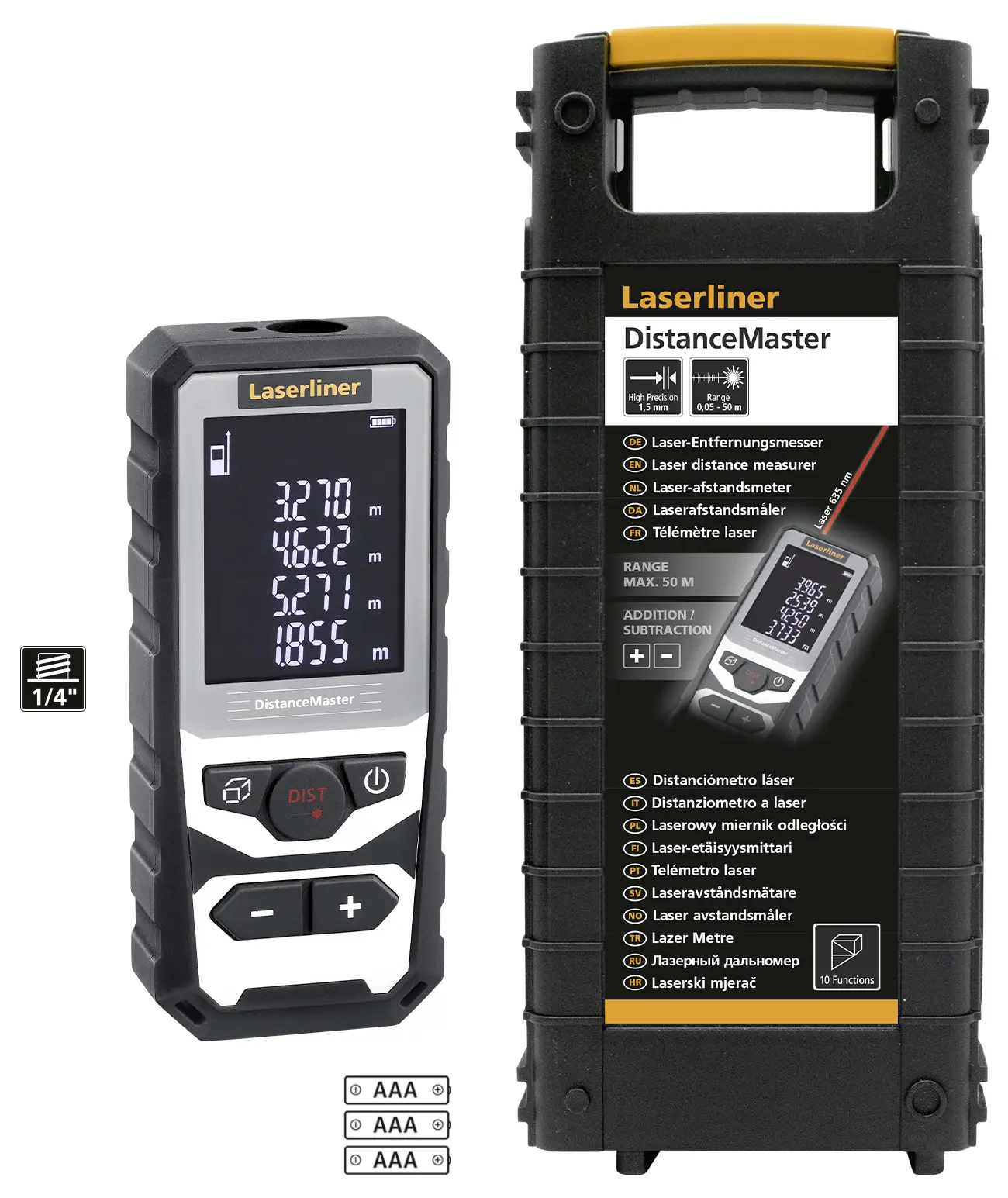 Лазерный дальномер Laserliner DistanceMaster, футляр 50 м