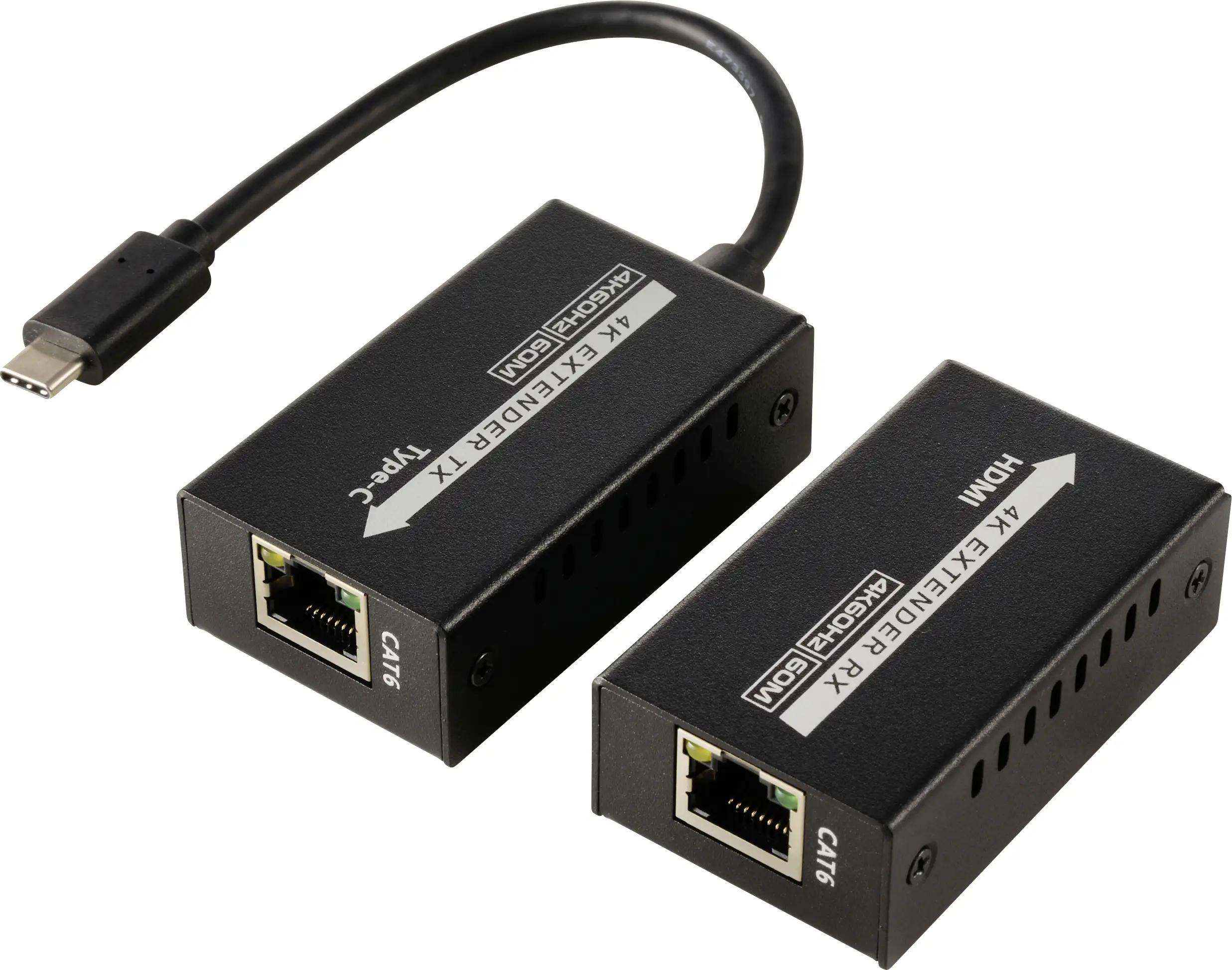 SpeaKa Professional SP-TPCE-500 USB-C® (DP Alt Mode) HDMI-подовжувач через мережевий кабель RJ45 60 м
